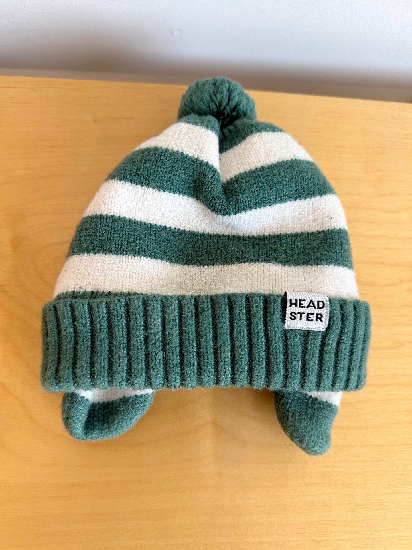 Headster Green StripedToque / Small (0-6m)