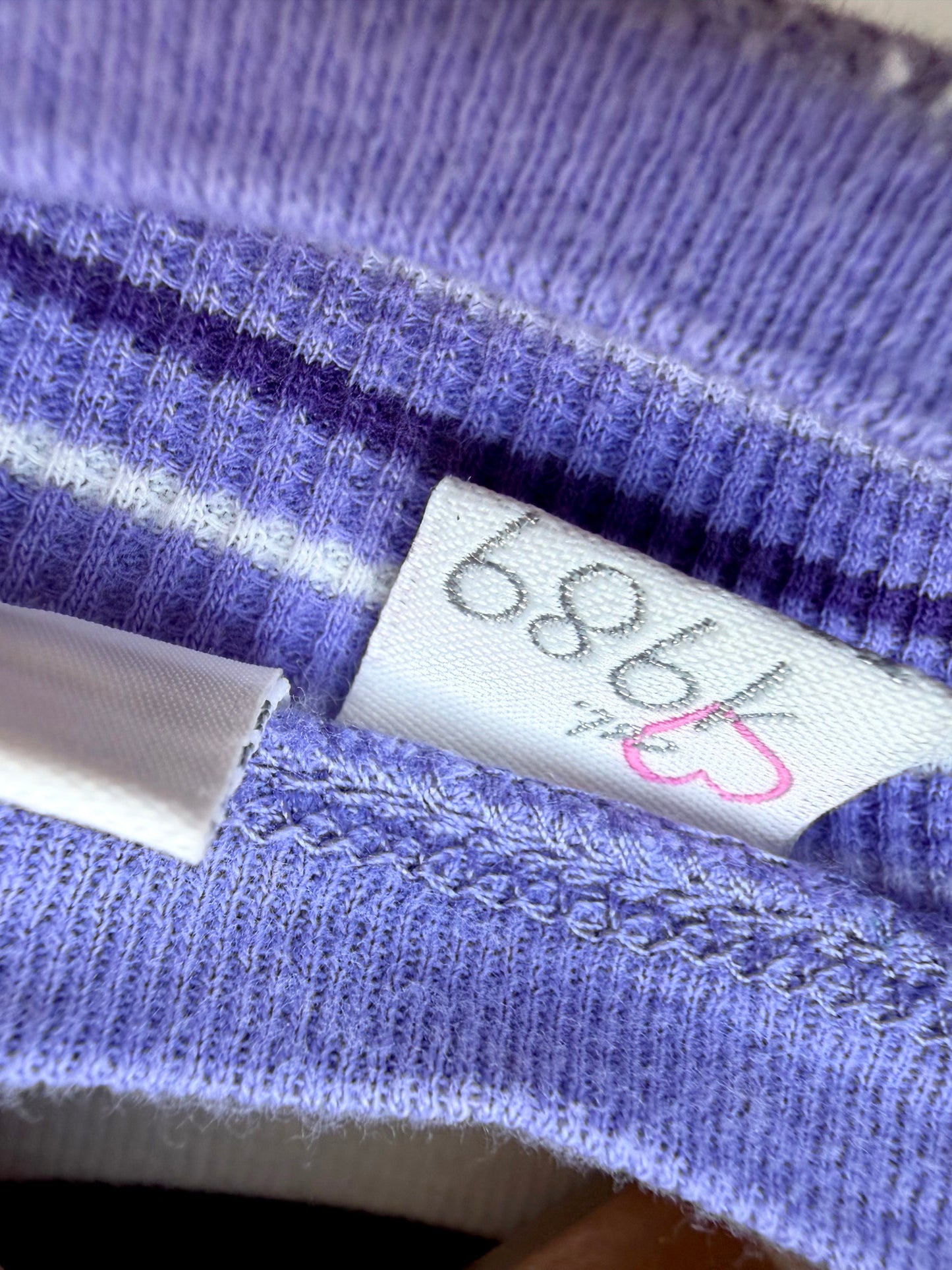 Purple Striped Long Sleeve Top / 24m