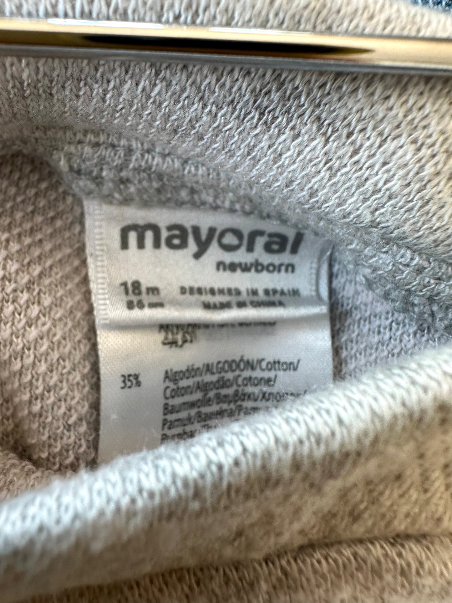Mayoral Grey Knit Heart Pants (PLAY)/ 18m