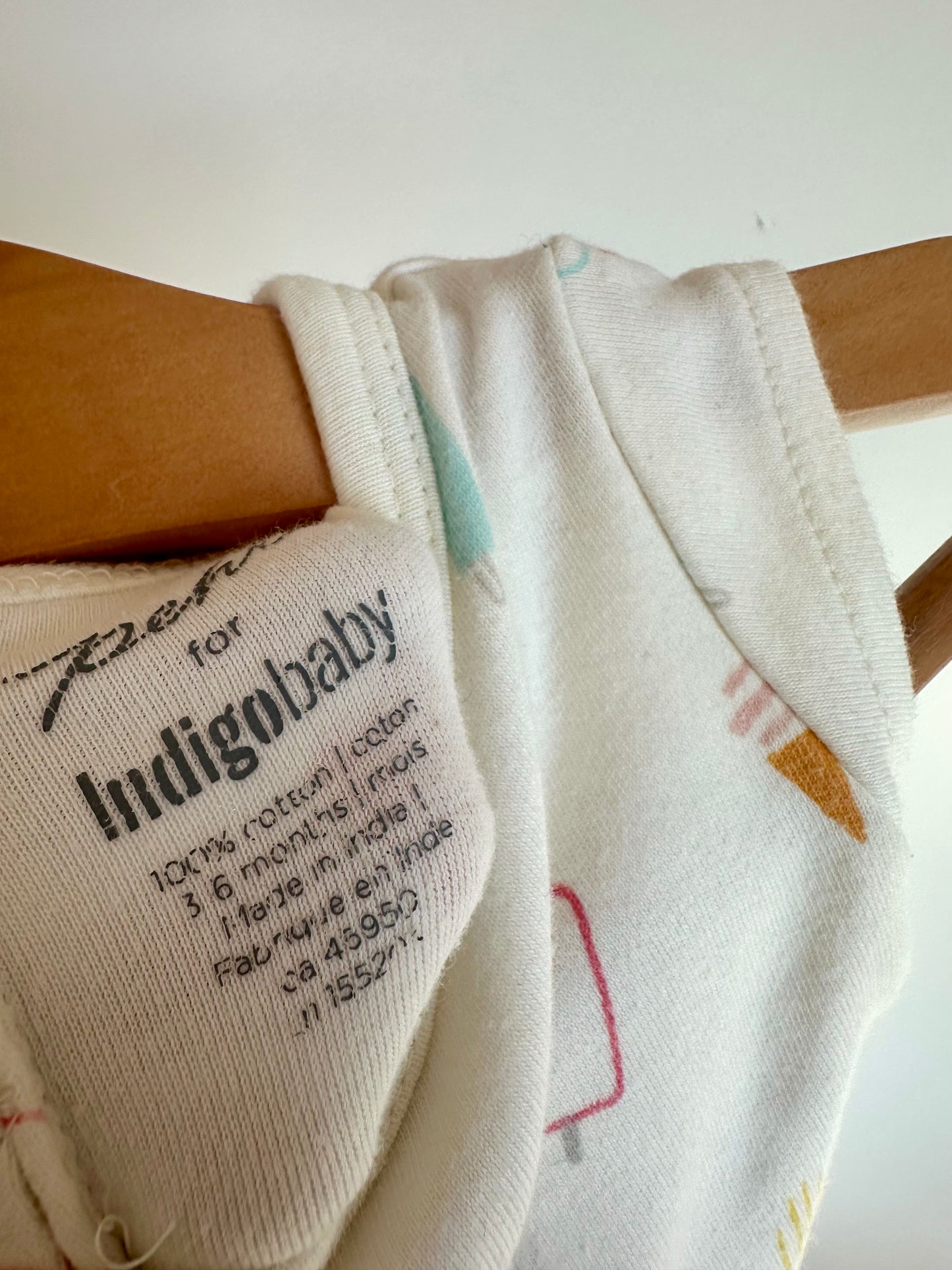 Indigo + Pehr Icecream Dress with Bodysuit / 3-6m