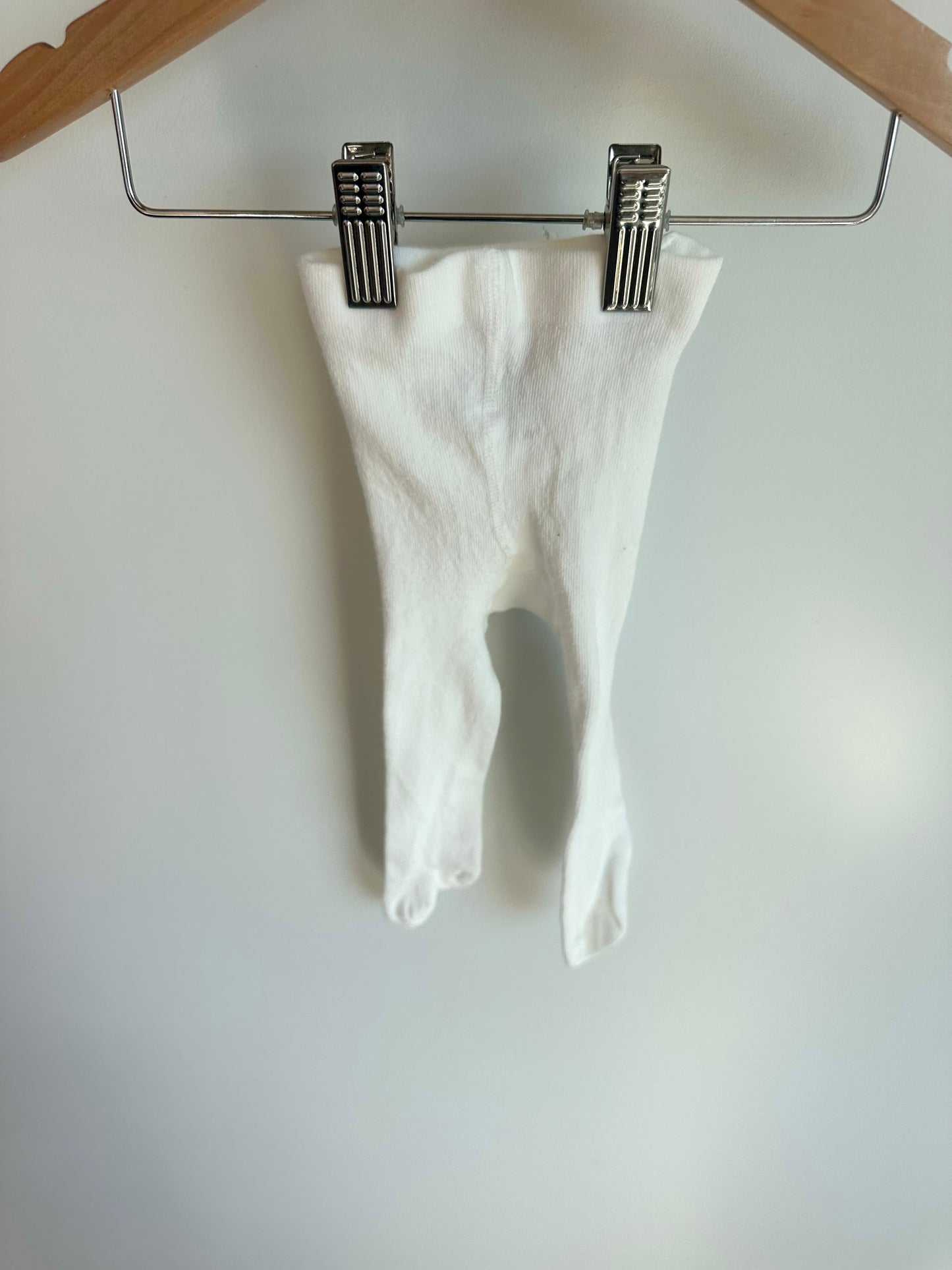 H&M White Baby Tights / 0-2m