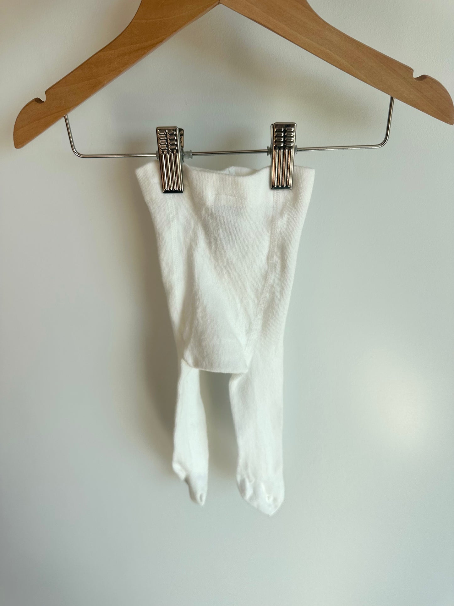 H&M White Baby Tights / 0-2m