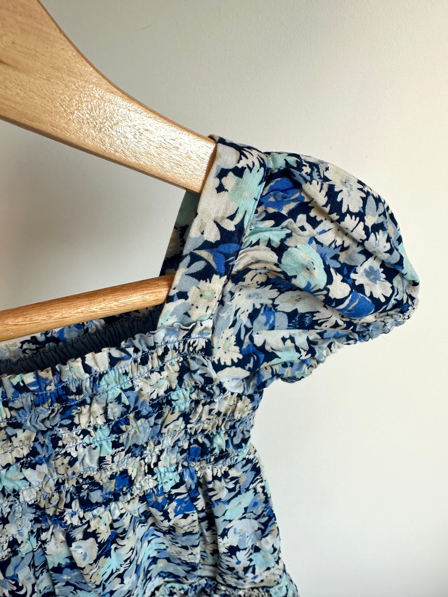 Gap Blue Floral Dress / 12-18m