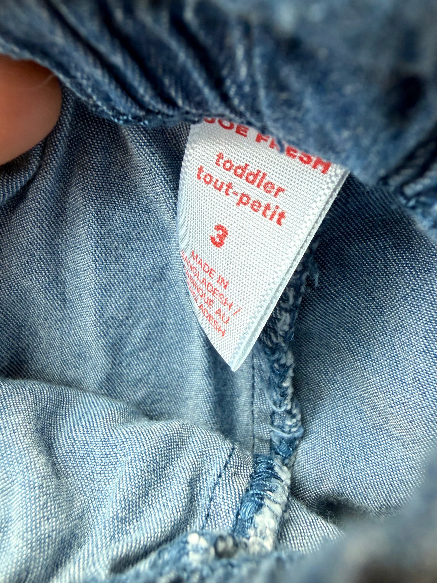 Chambray Pocket Shorts / 3T