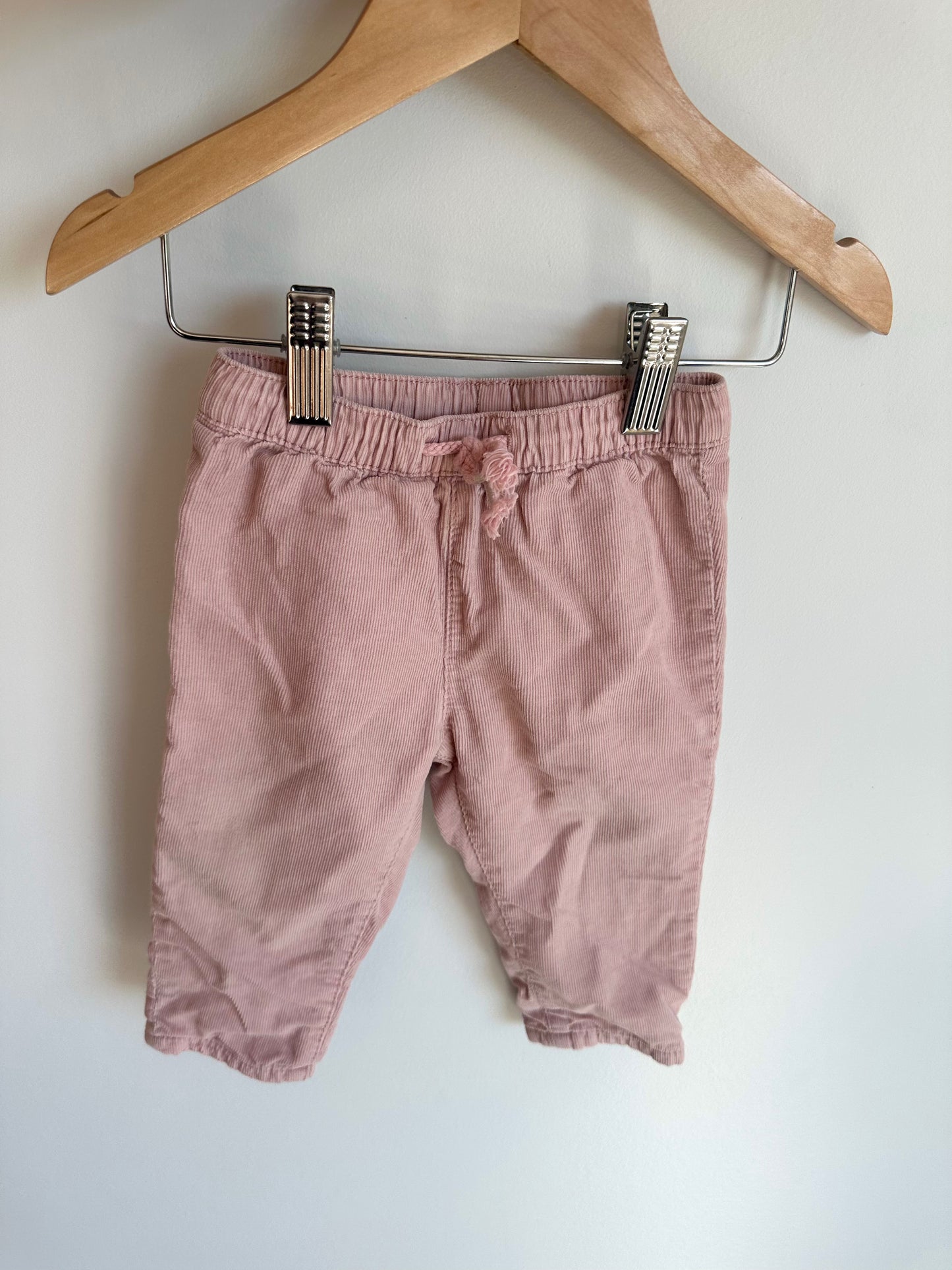H&M Blush Cord Pants / 4-6m