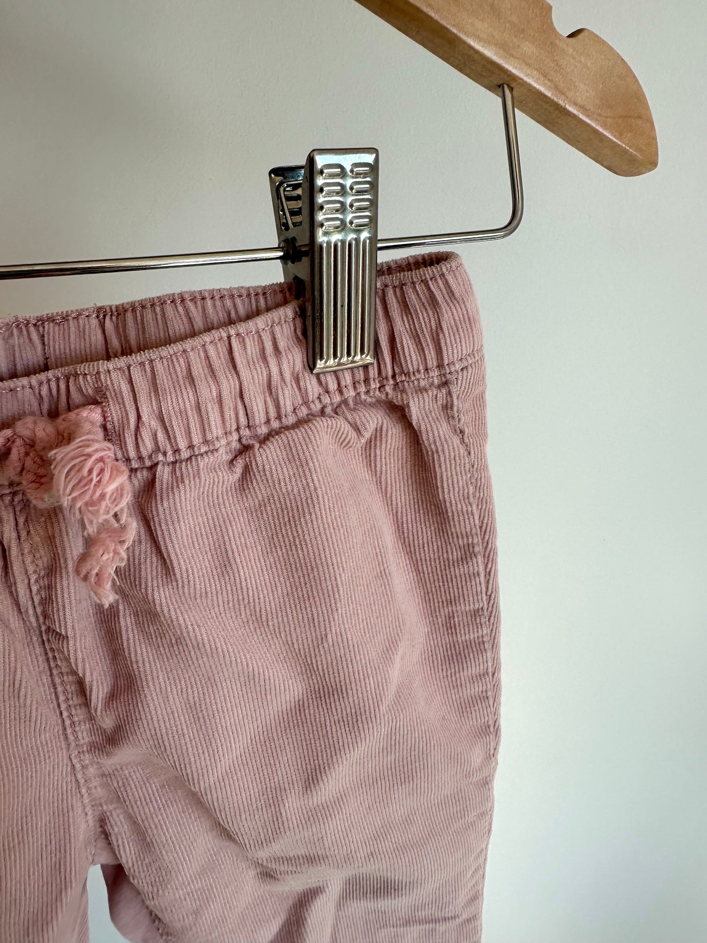 H&M Blush Cord Pants / 4-6m