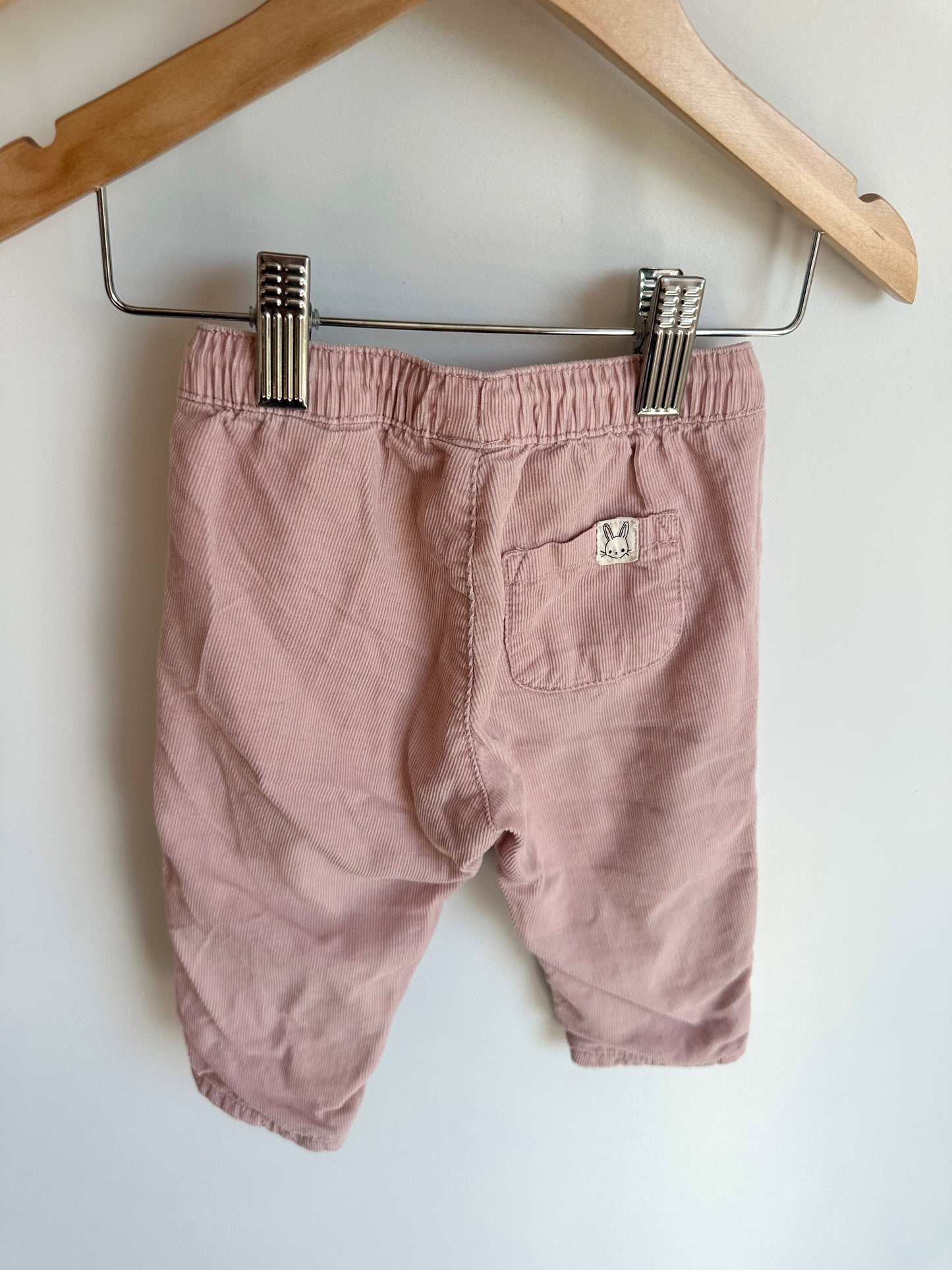 H&M Blush Cord Pants / 4-6m