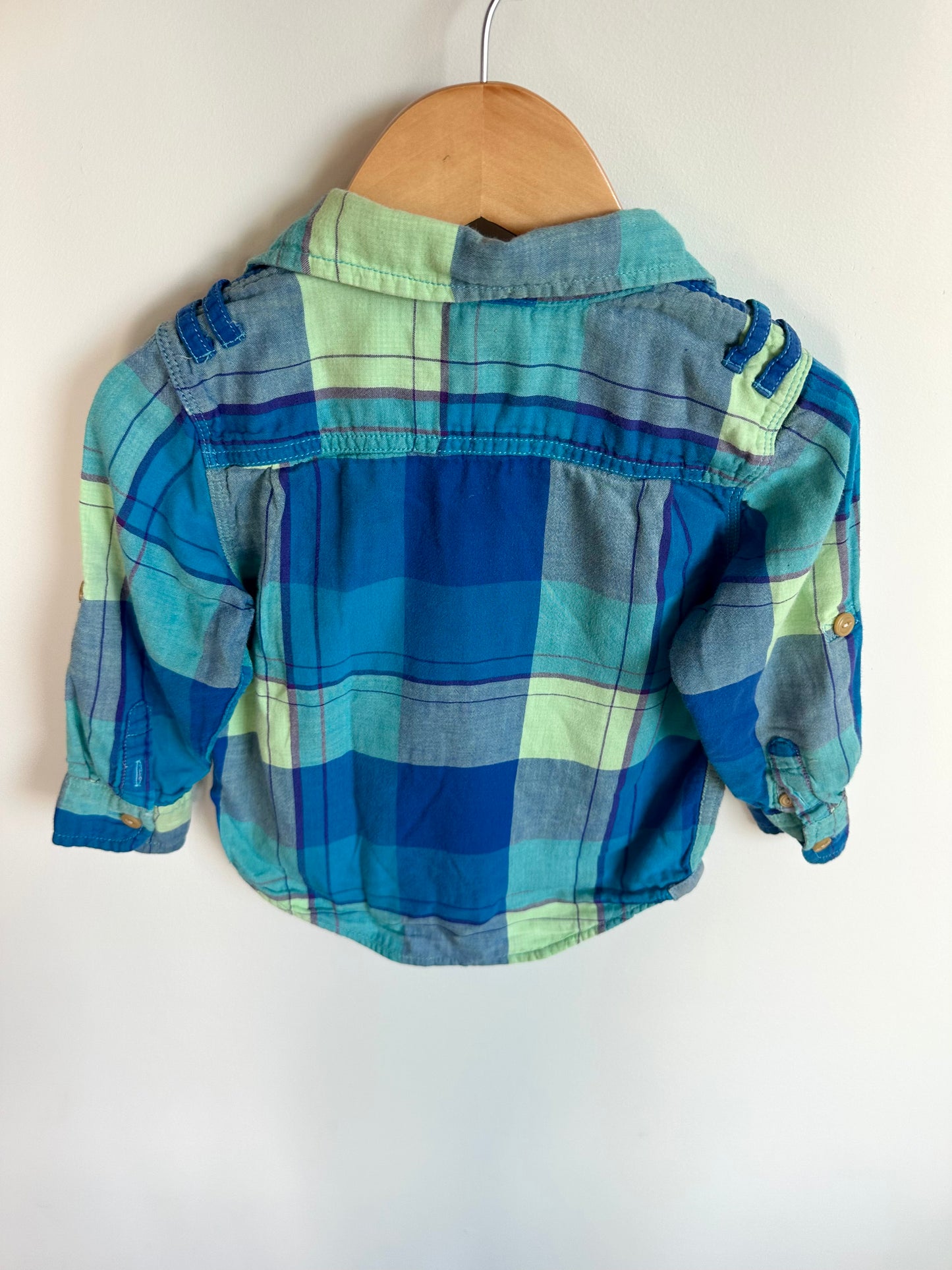 Bright Plaid Dress T-shirt / 2T