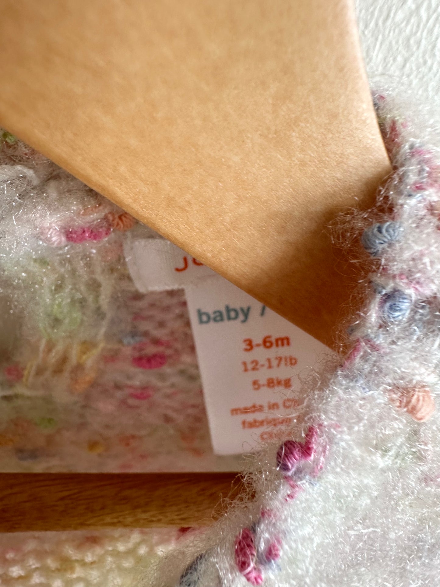 Colourful Speckled Sweater Dress / 3-6m