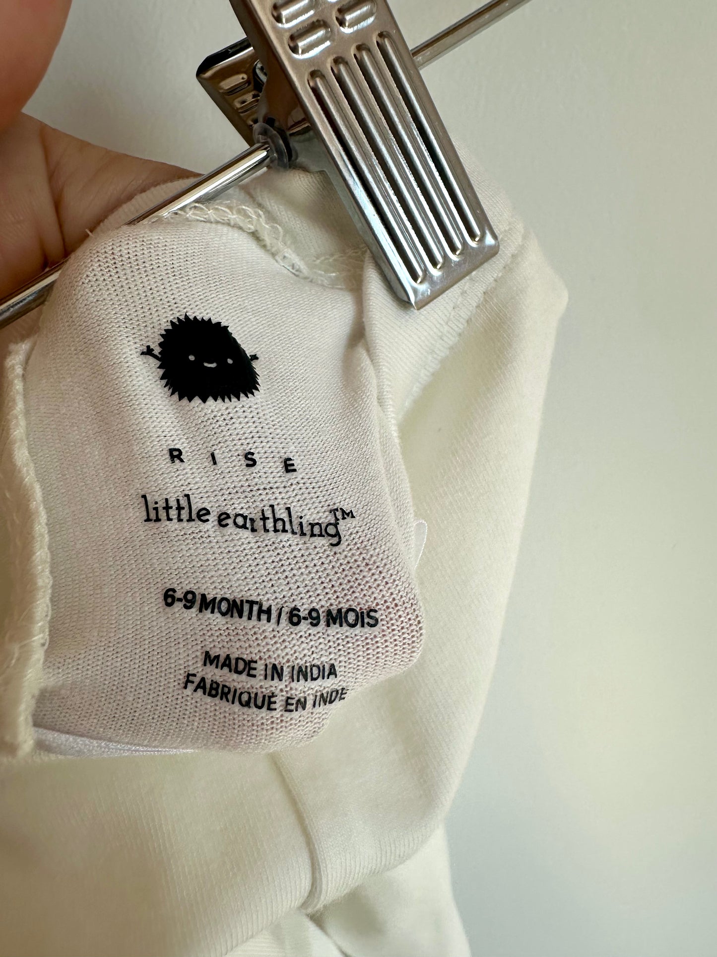 Organic Cream Leggings / 6-9m