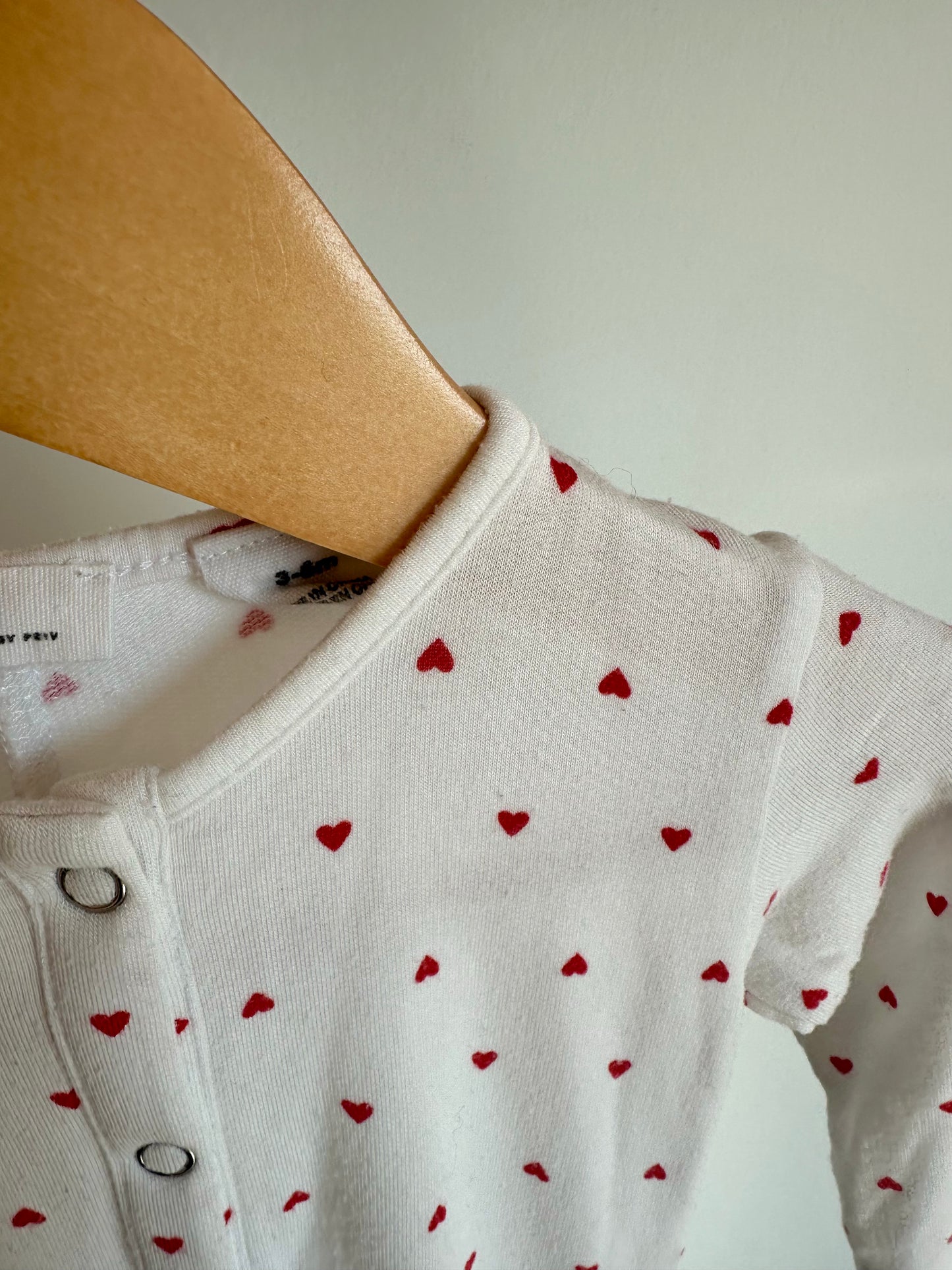 Modal Heart Snap Sleeper / 3-6m