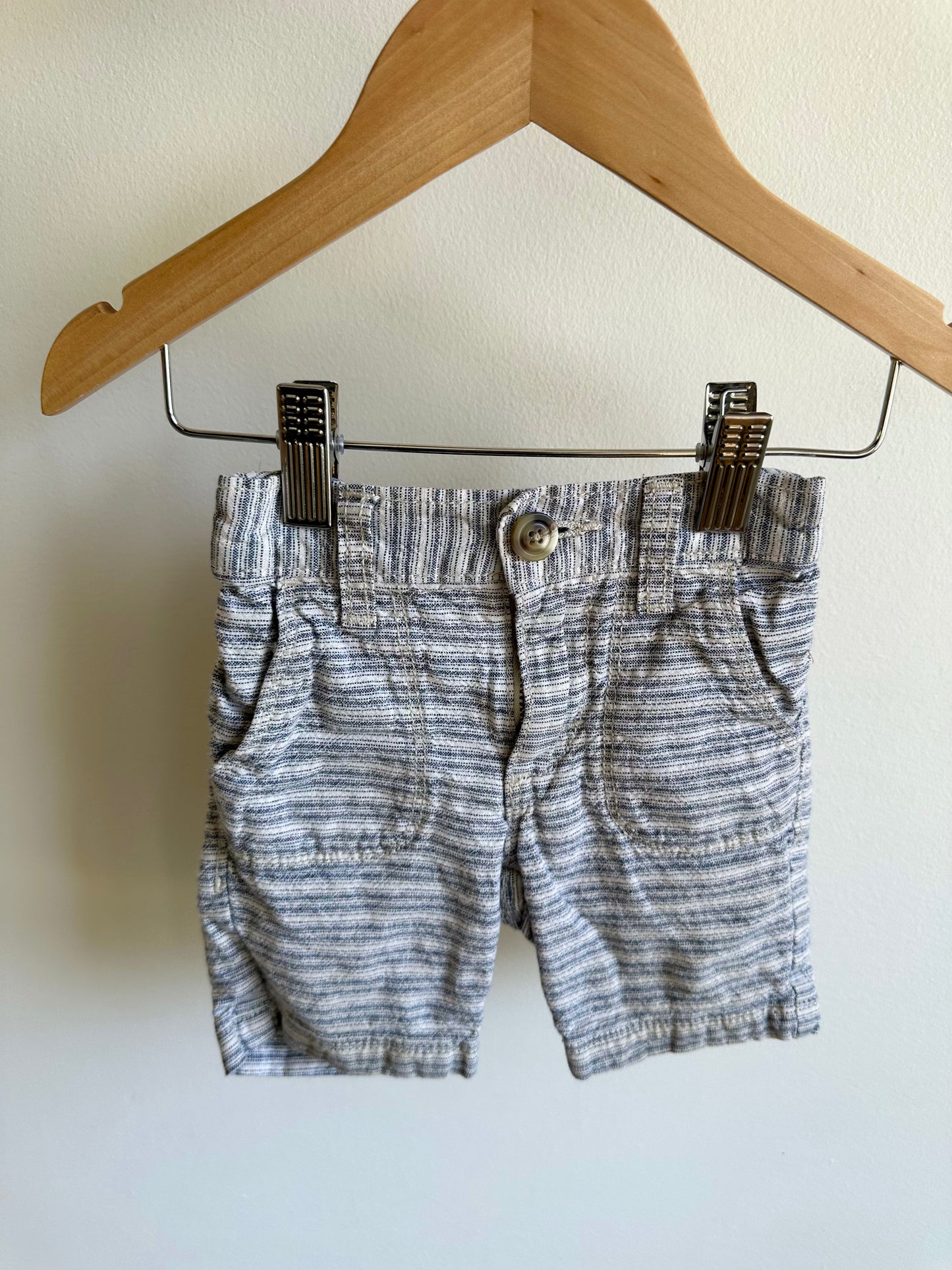 Longer Striped Shorts / 12-18m