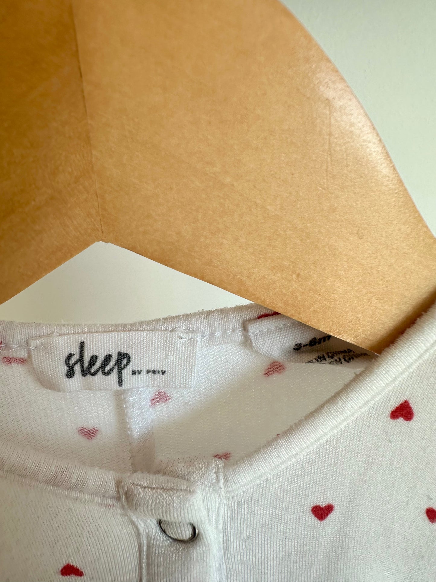 Modal Heart Snap Sleeper / 3-6m