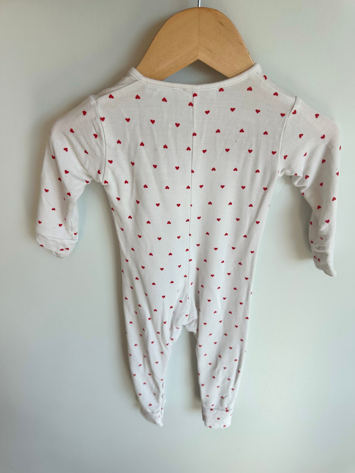 Modal Heart Snap Sleeper / 3-6m