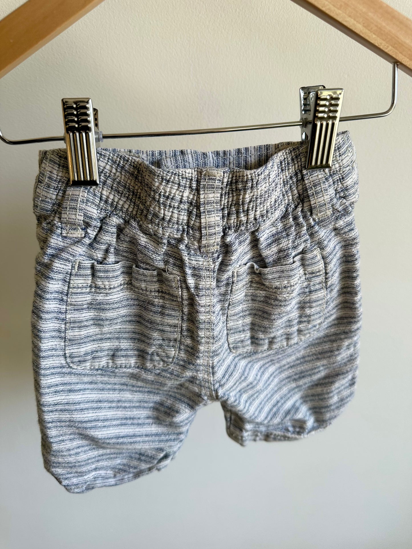 Longer Striped Shorts / 12-18m