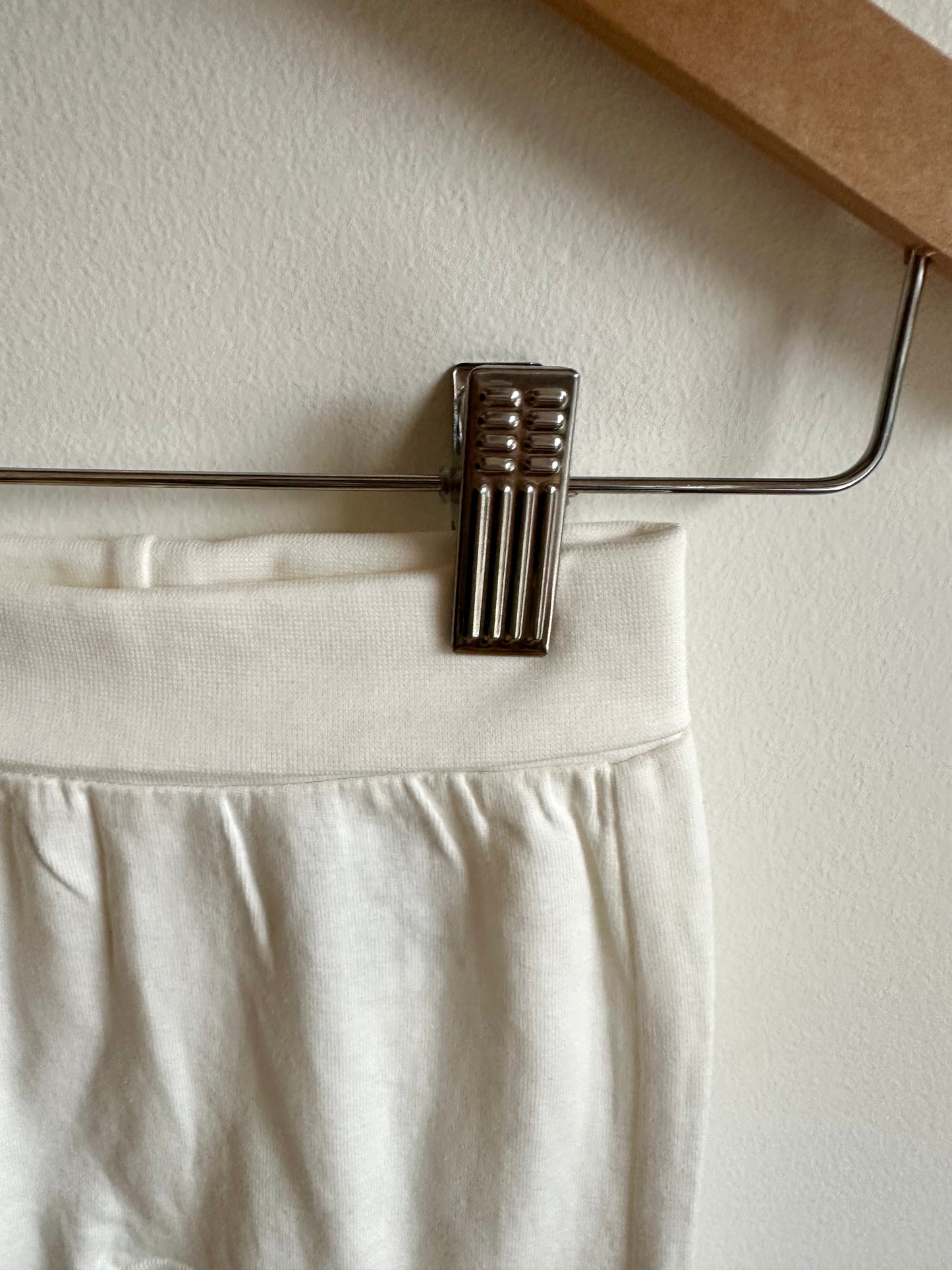 H&M Organic Pants - White / 4-6m