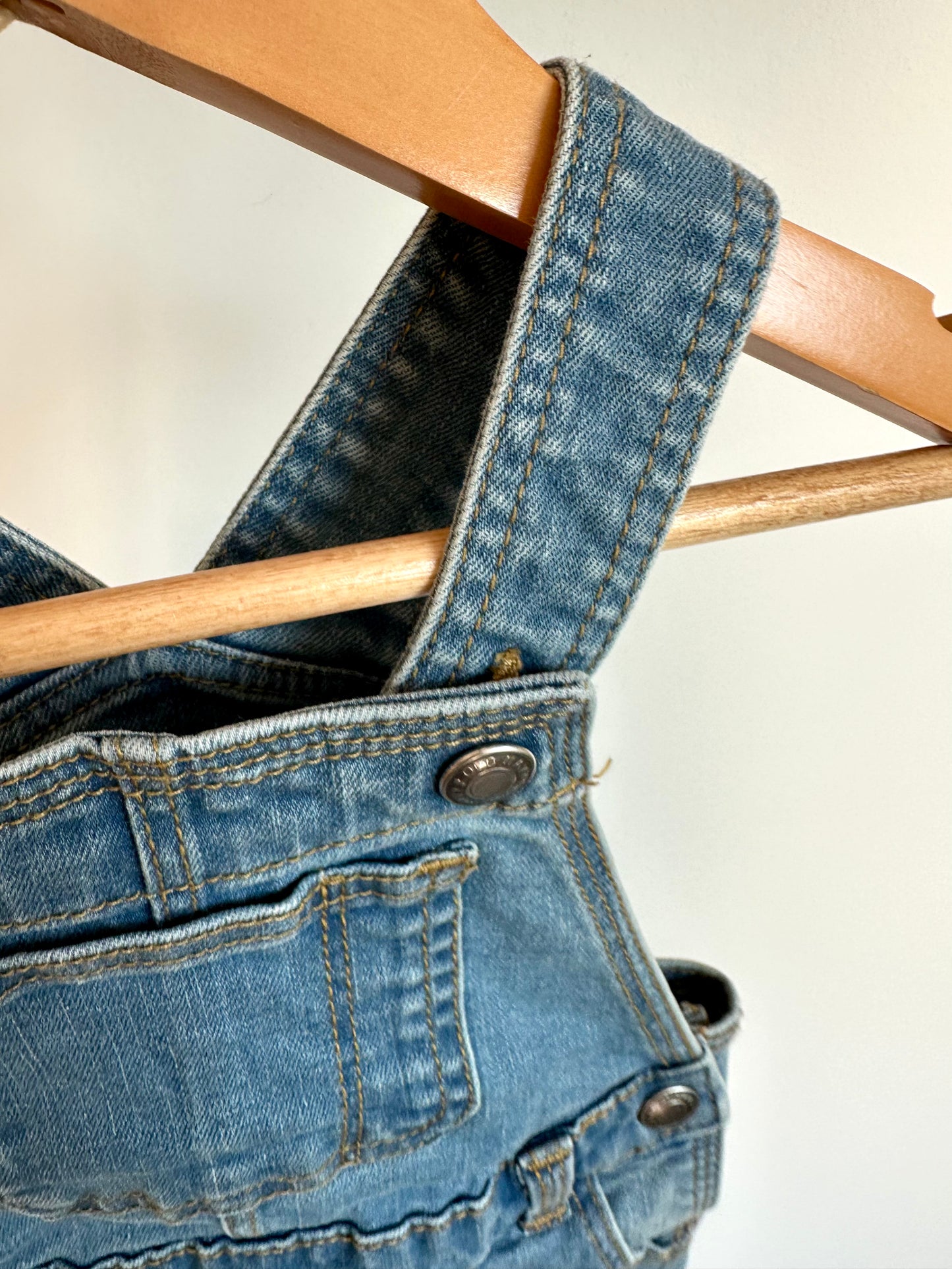 Denim Pocket Overalls / 6-12m