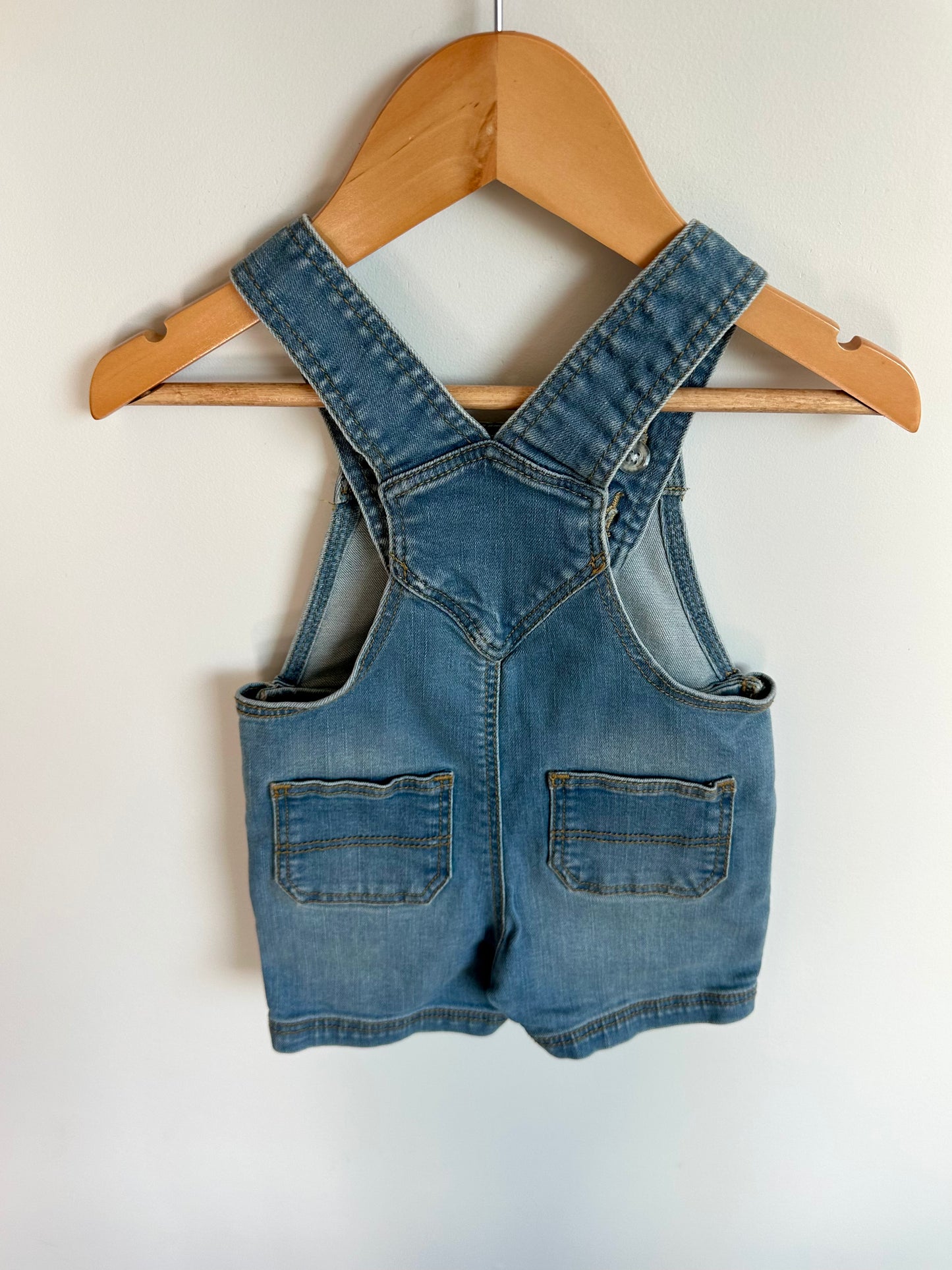 Denim Pocket Overalls / 6-12m