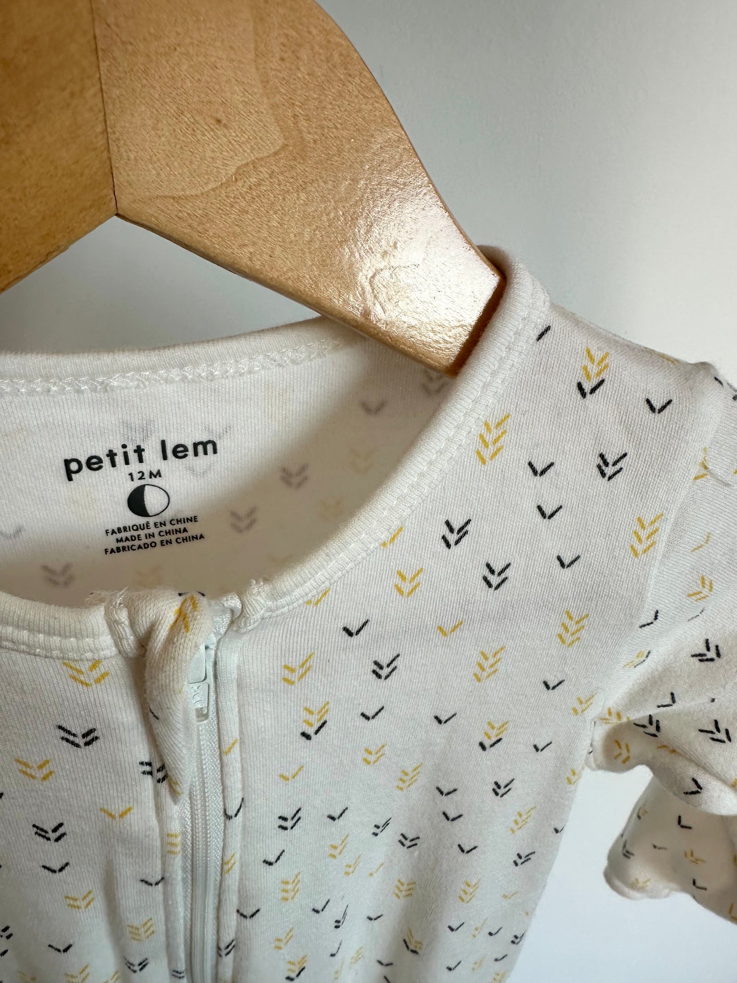 Petit Lem Patterned Sleeper / 12m