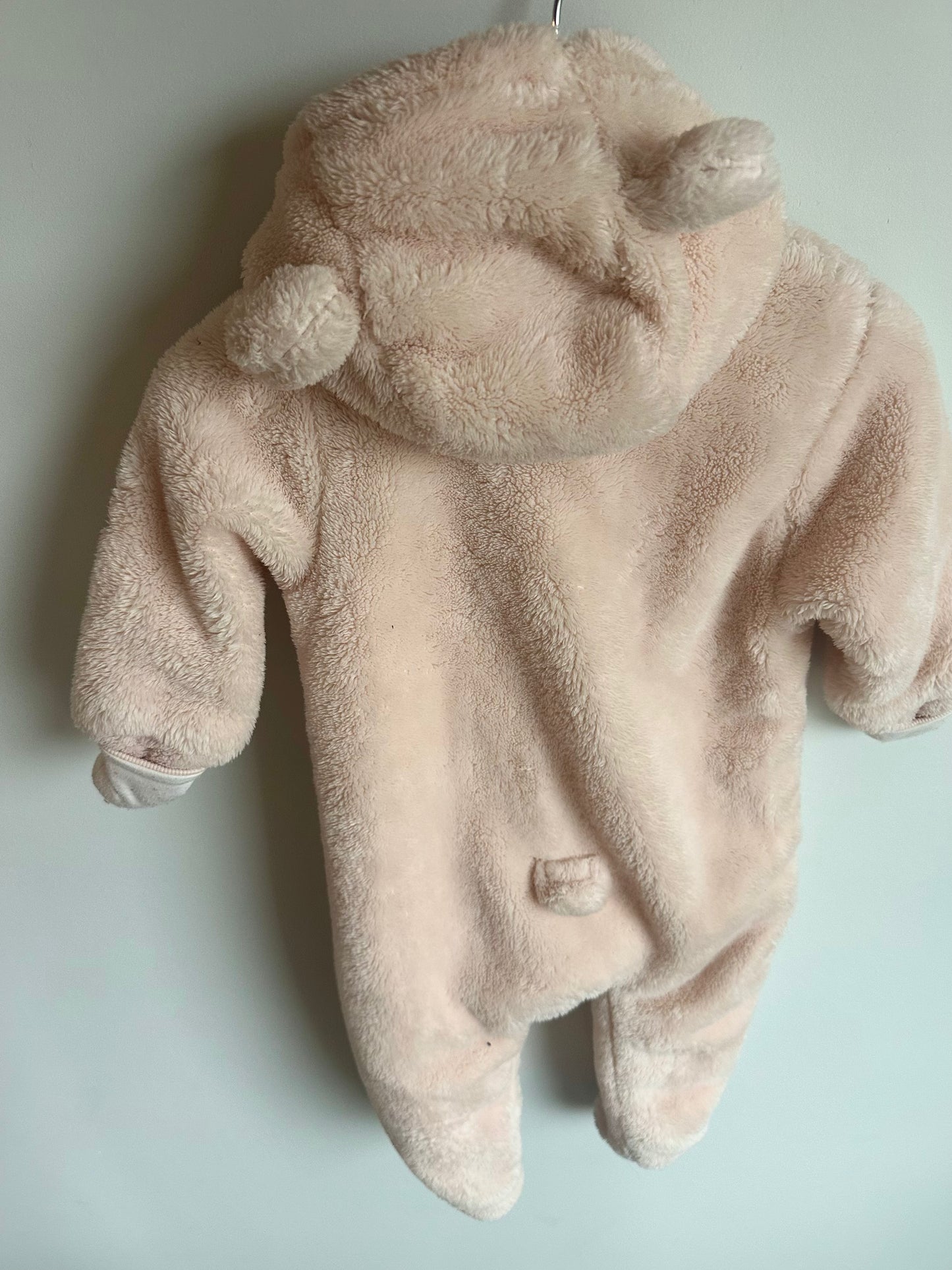 H&M Pink Heart Bunting Suit / 3-6m