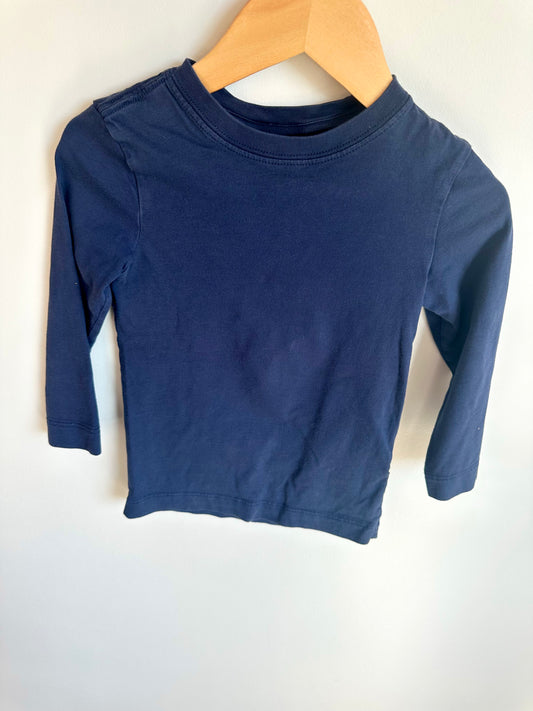 Hanna Andersson Navy Pima Cotton Long Sleeve / 3T