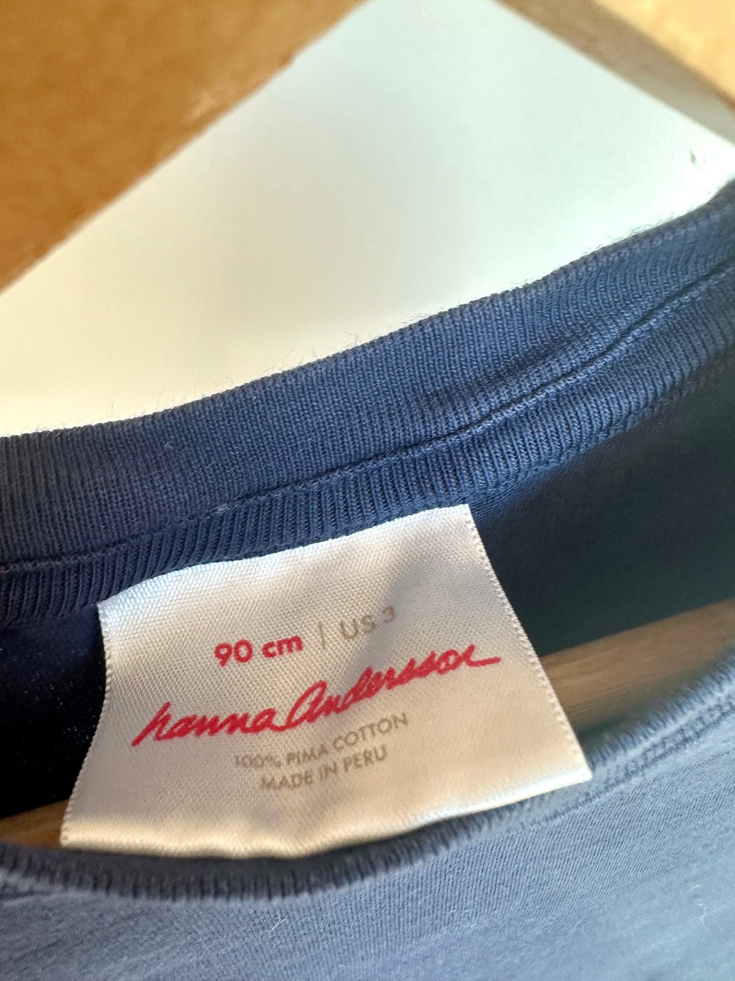 Hanna Andersson Navy Pima Cotton Long Sleeve / 3T