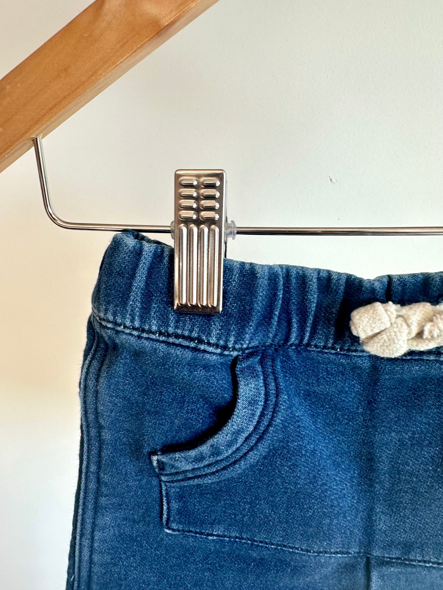 Denim Kangaroo Shorts / 6-12m
