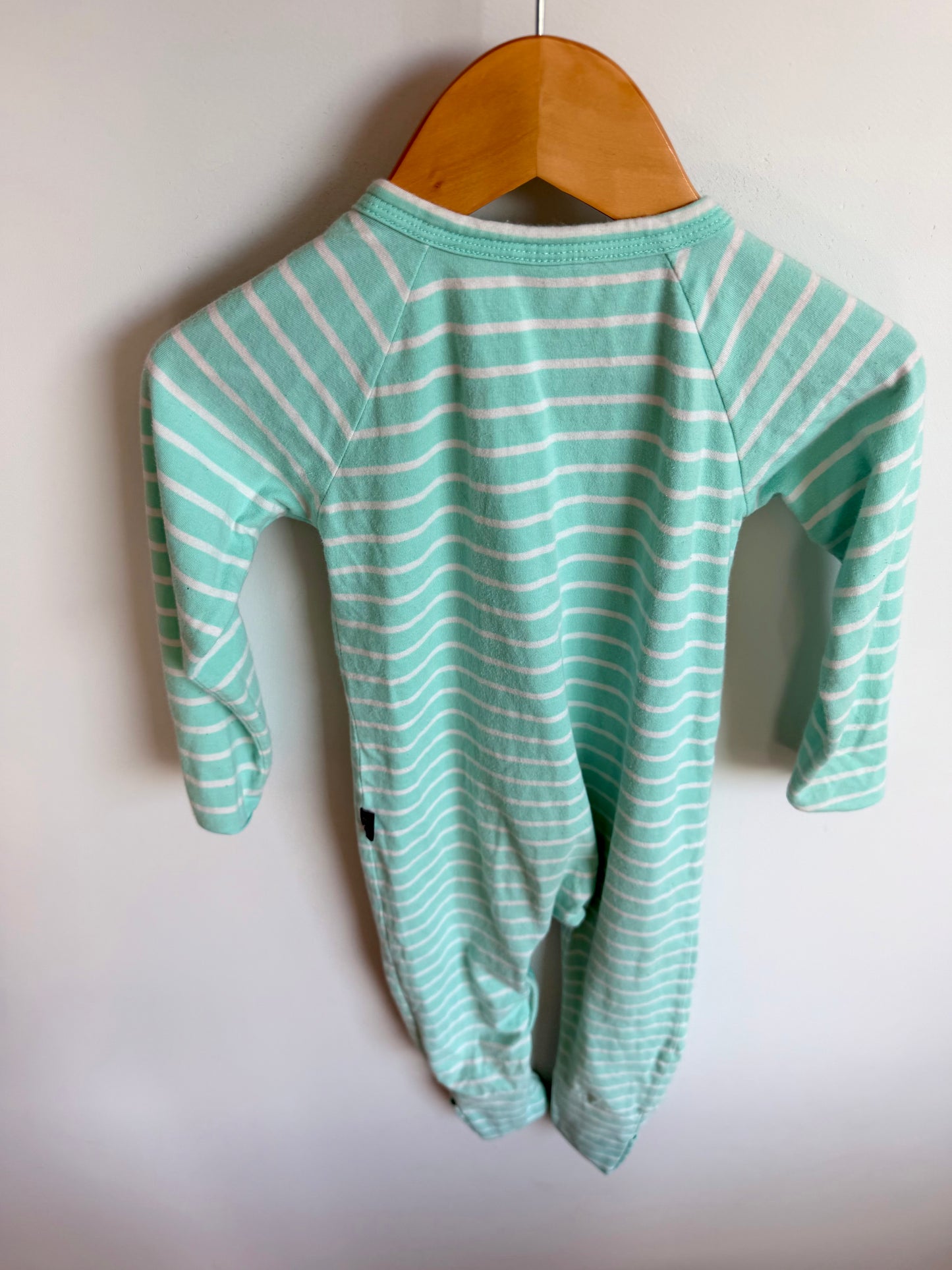 Bonds Teal Striped Wondersuit (PLAY) / 18-24m