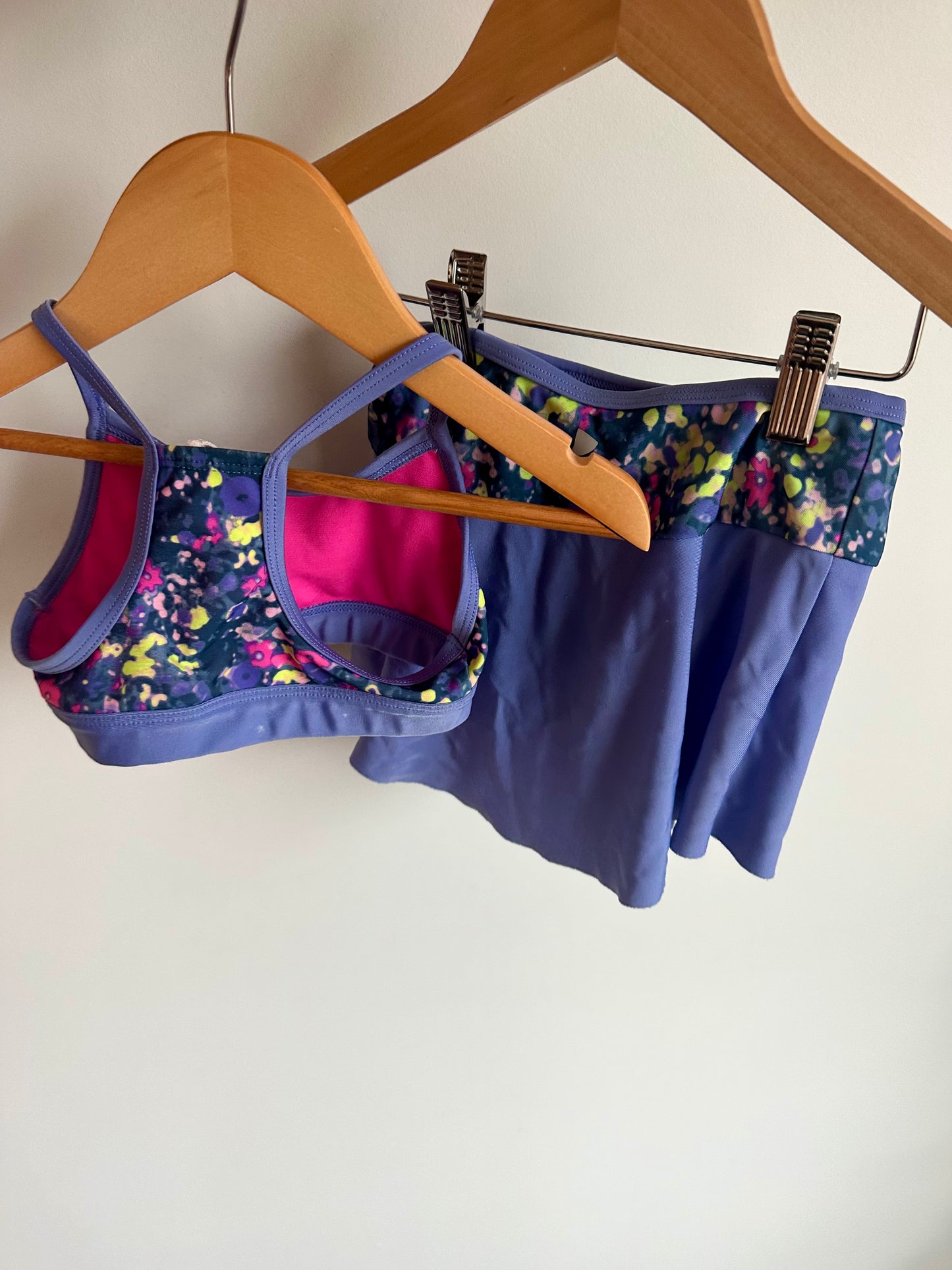 Purple Swim Top + Swim Skirt / 4T