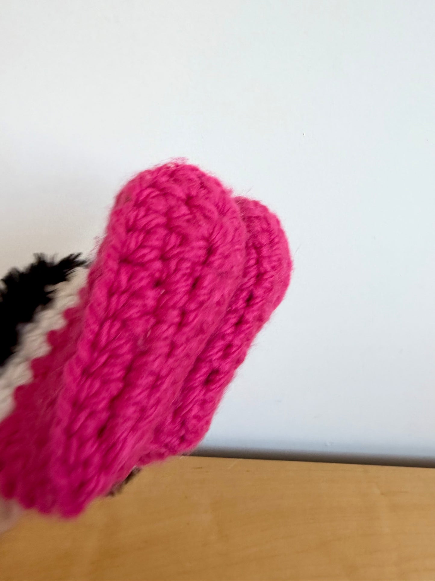 Pink Knit Baby Booties / 12-18m