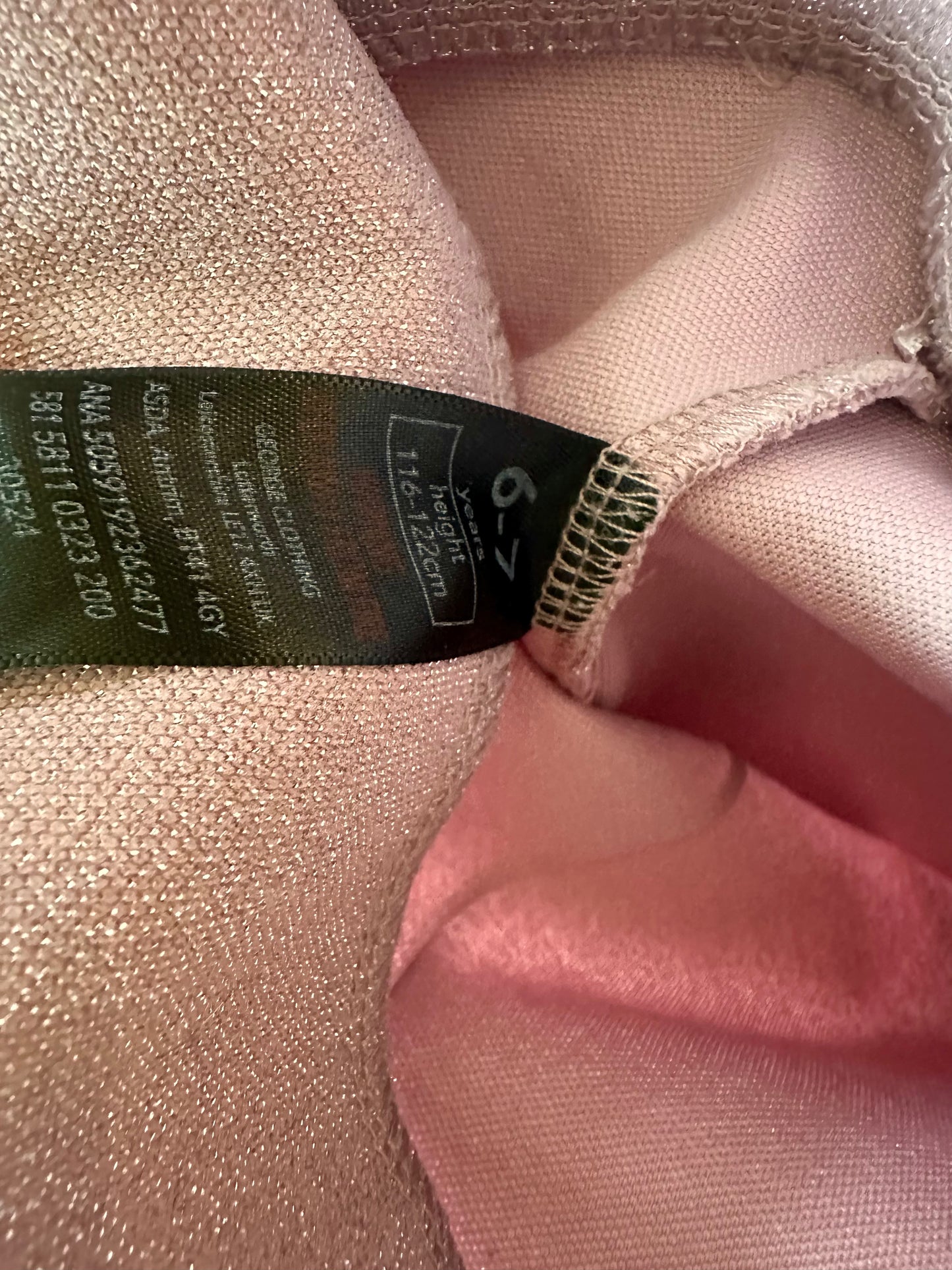 Sparkly Mauve Formal Pants / 6-7 years