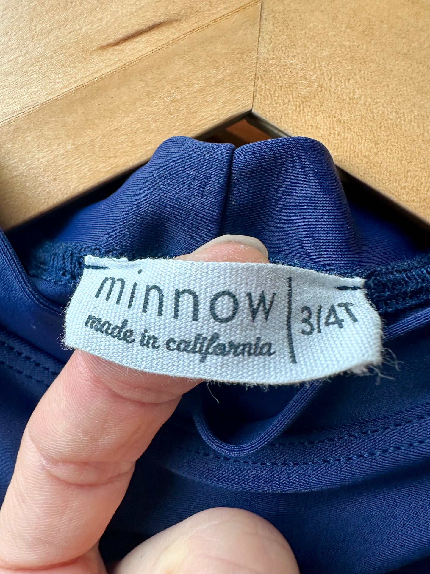 Minnow Blue Swim Top / 3-4T