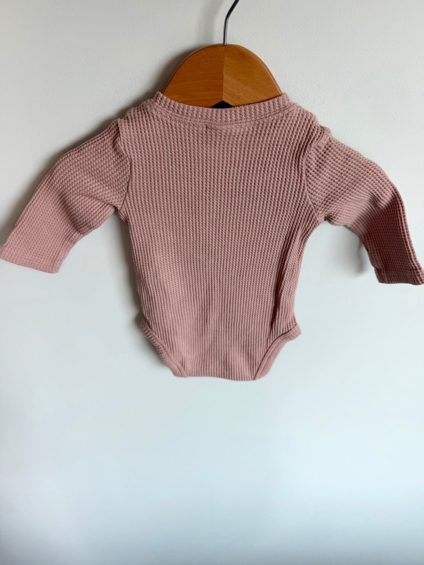 Waffle Blush Bodysuit / 6m
