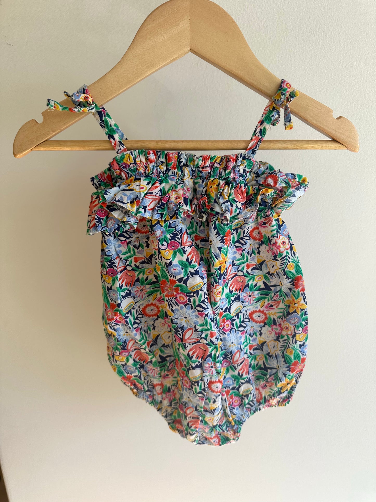 Floral Tank Bubble Romper / 18-24m