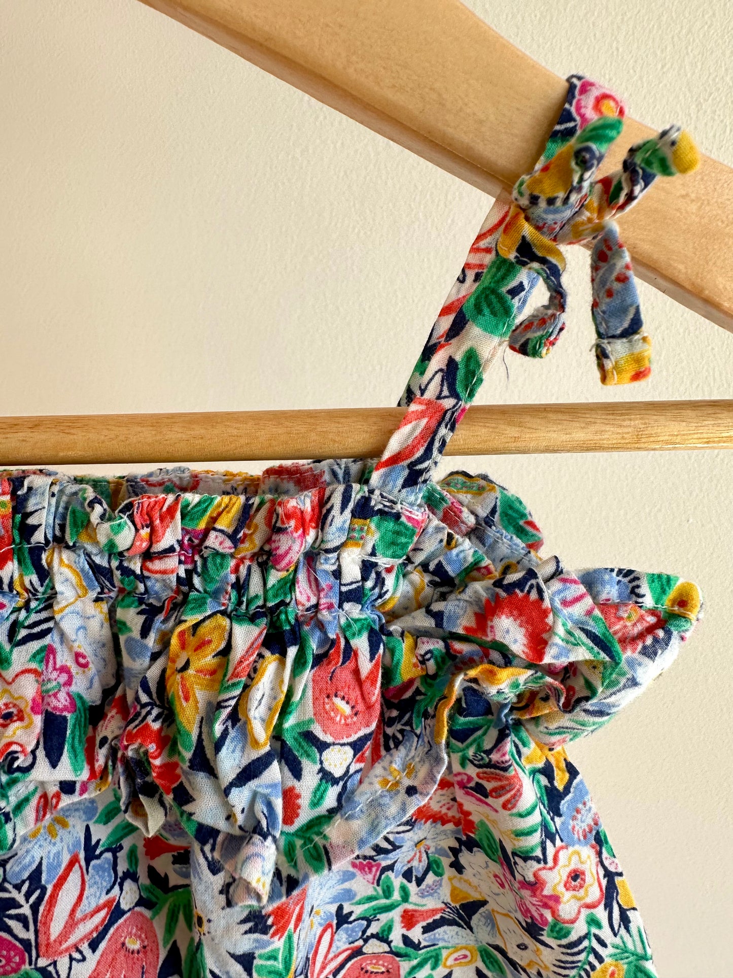 Floral Tank Bubble Romper / 18-24m