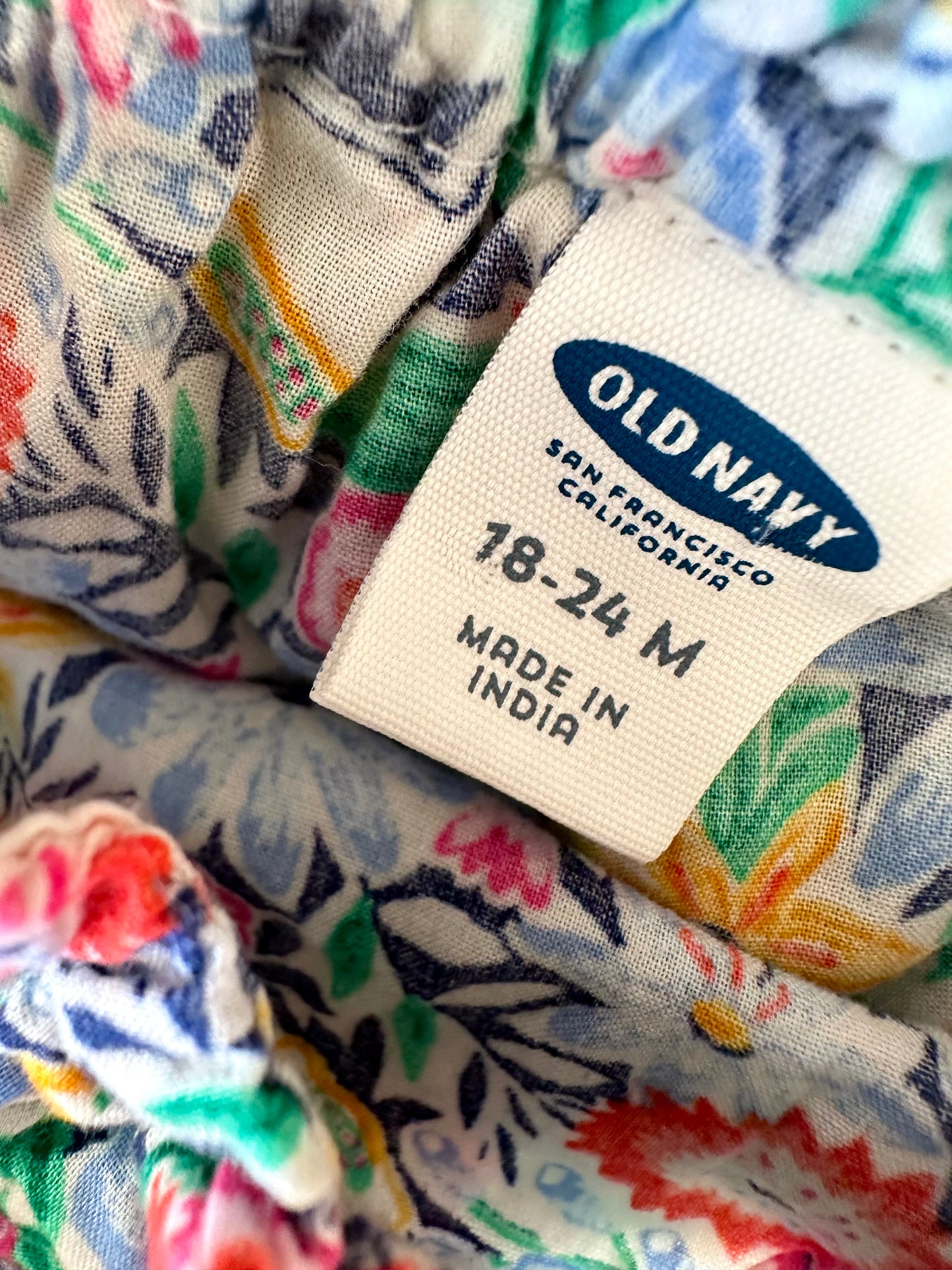 Floral Tank Bubble Romper / 18-24m