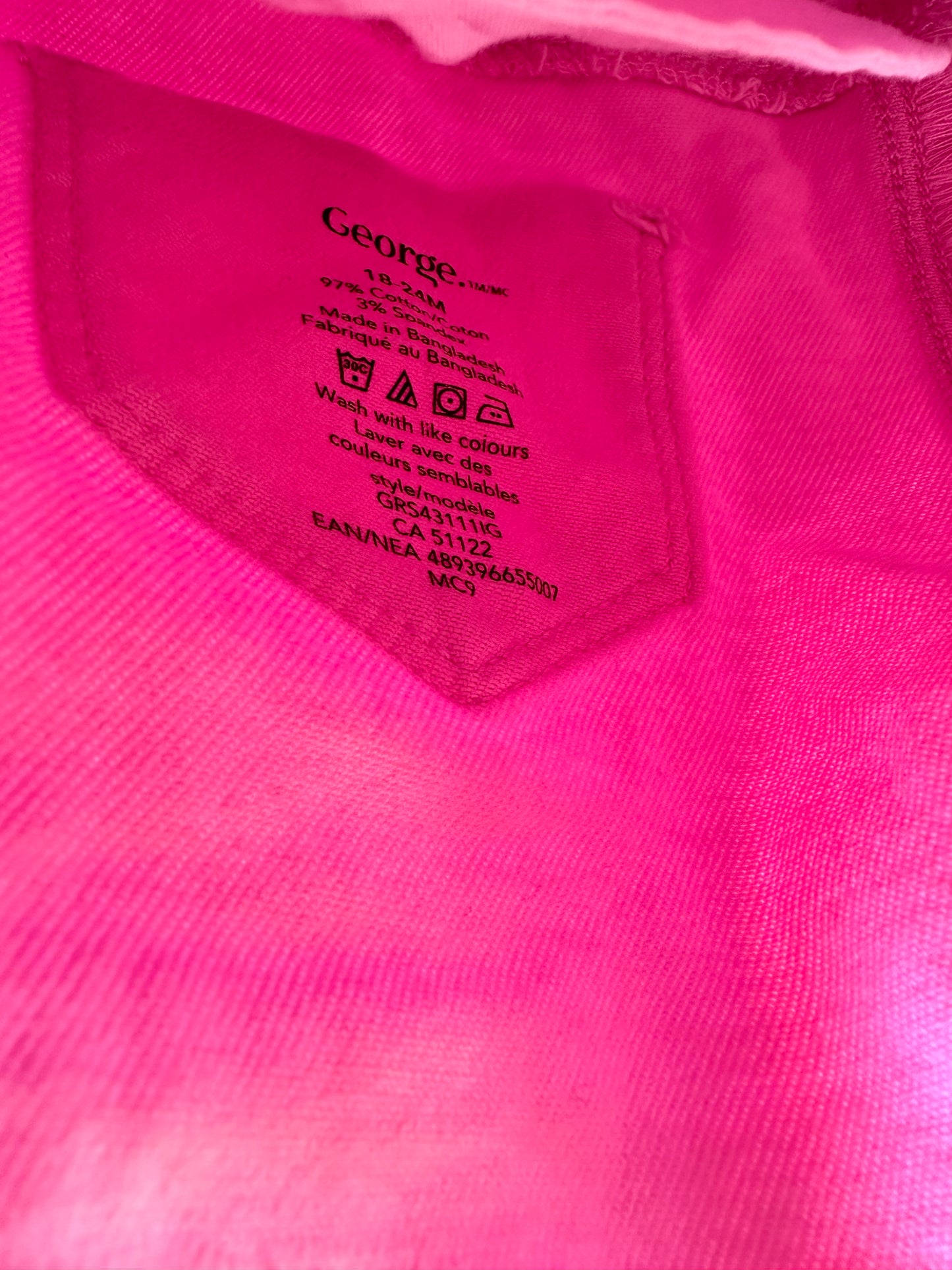 Pink Stretch Shorts / 18-24m