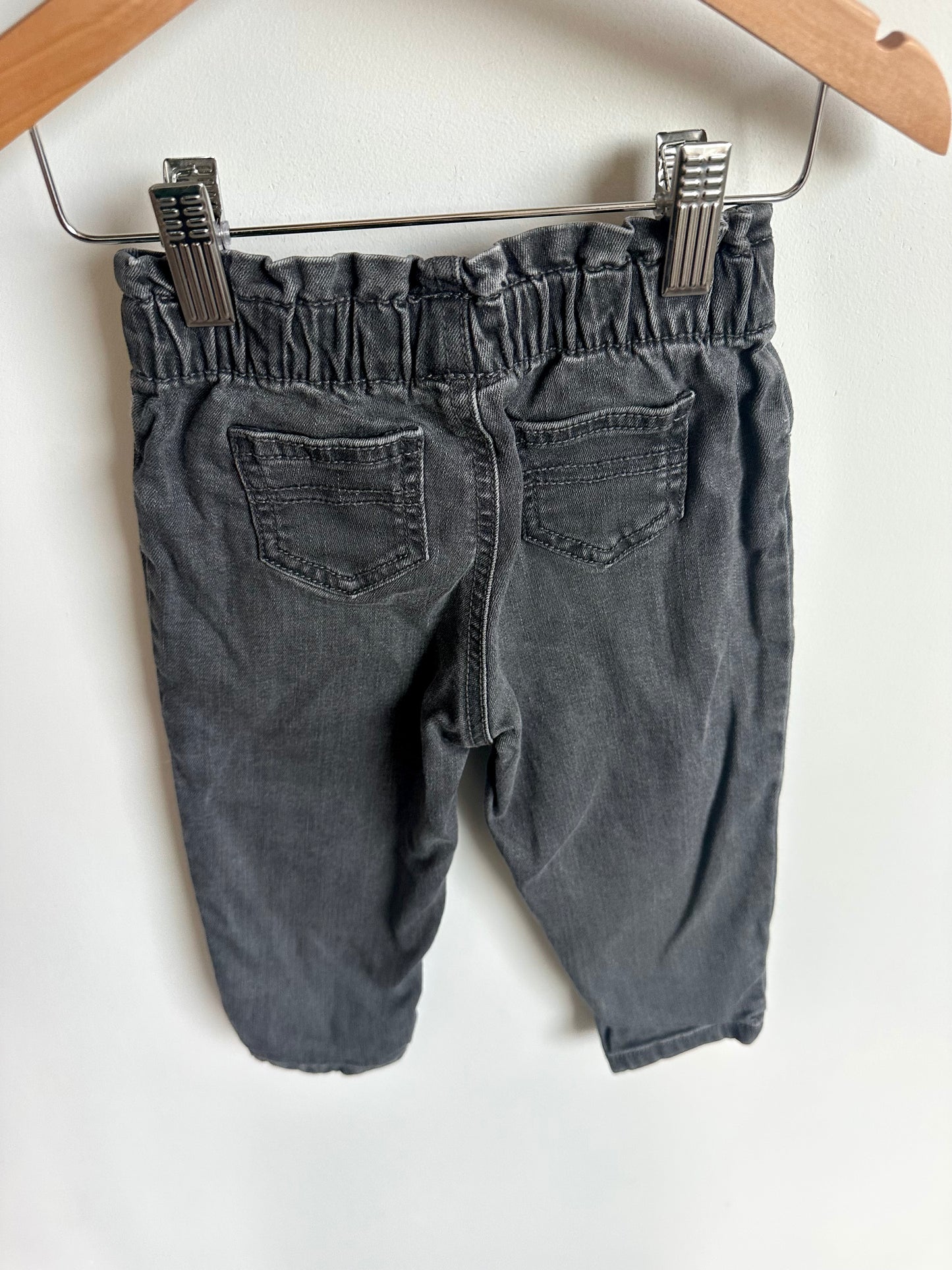 Grey Denim Bow Pants / 18m