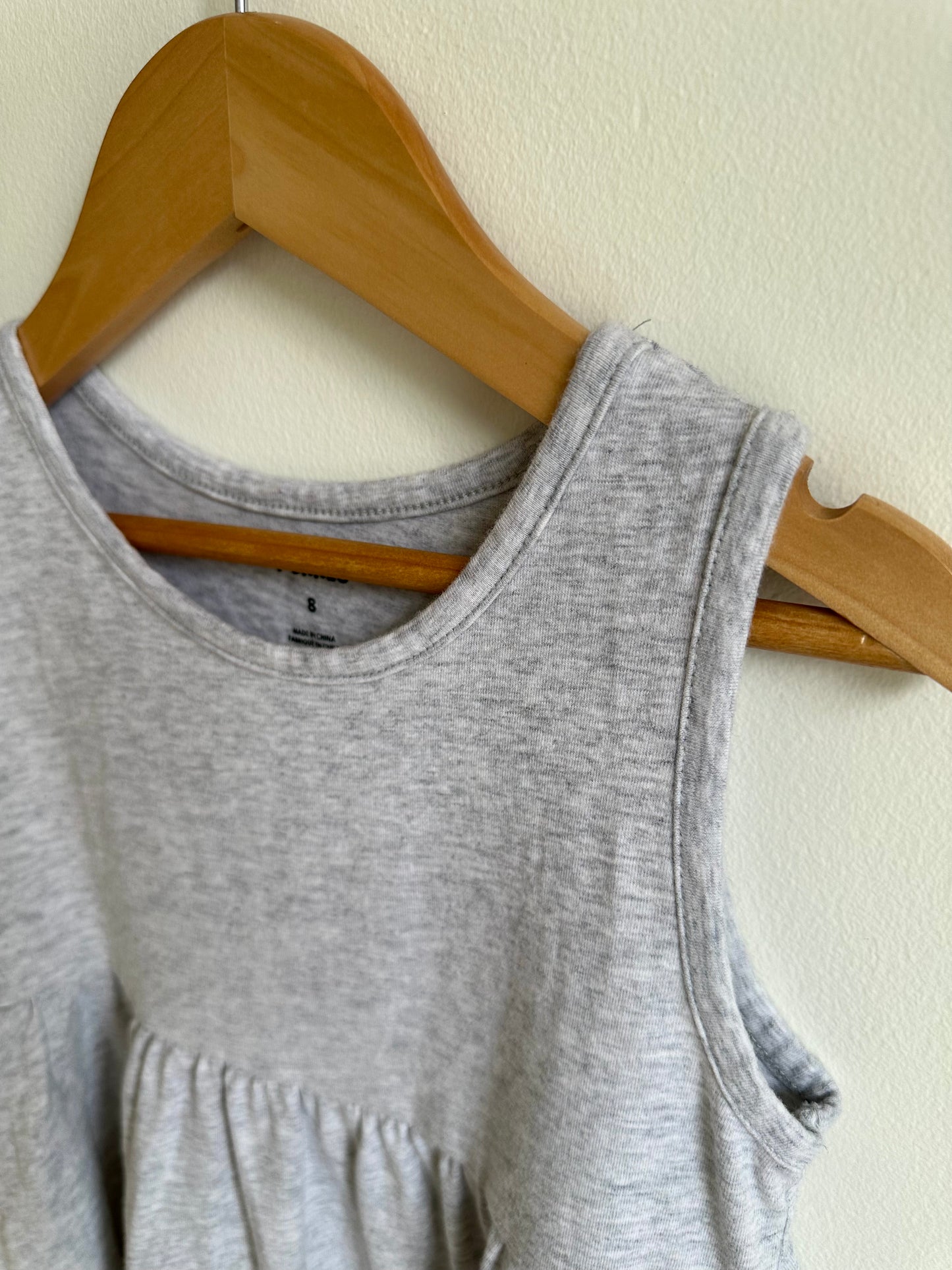 Grey Simple Dress / 8 years