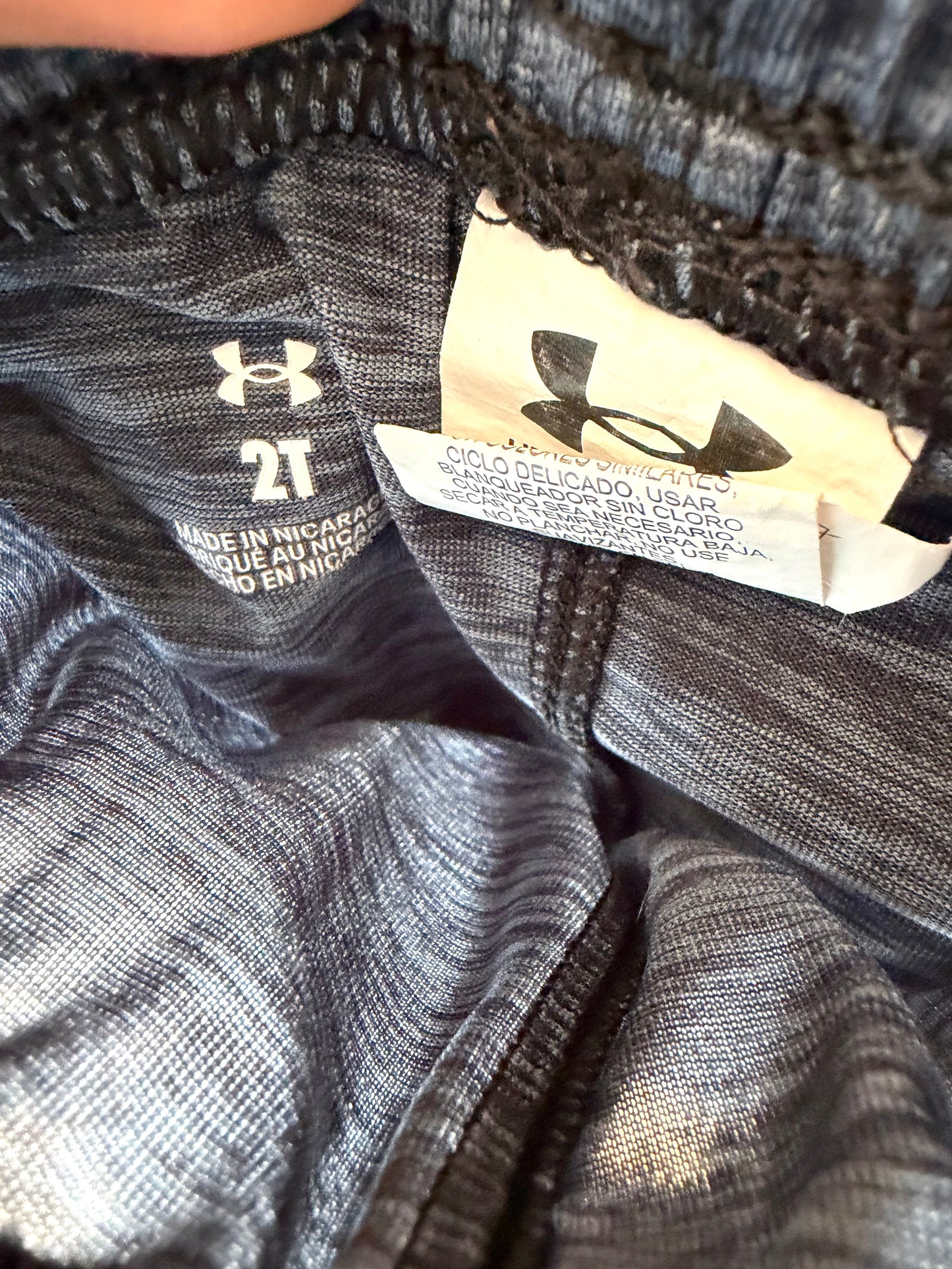 Under Armour Grey Logo Shorts / 2T