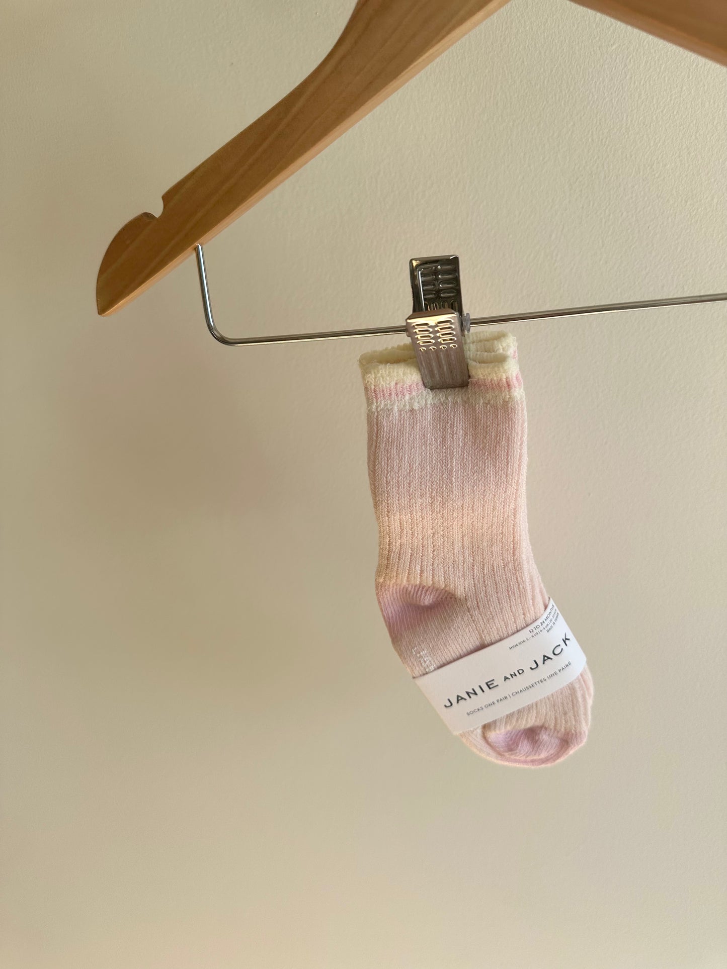 Pink Janie and Jack Socks (In Package) / 12-24m