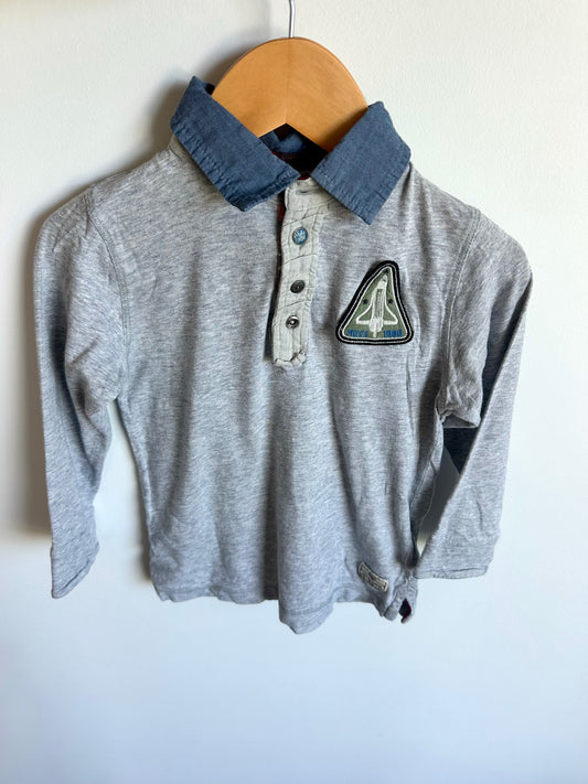 Collared Rocket Shirt / 2T