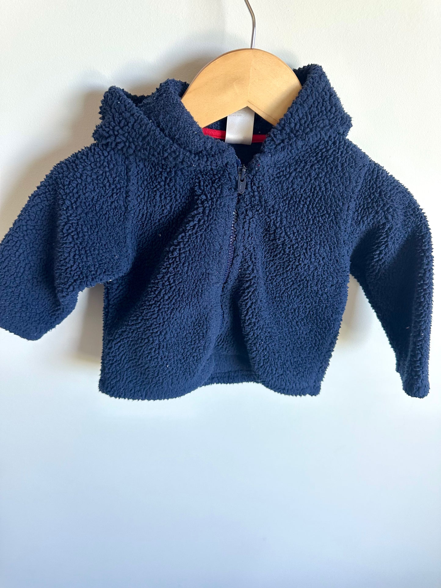 Navy Bear Fleece Sweater / 9m