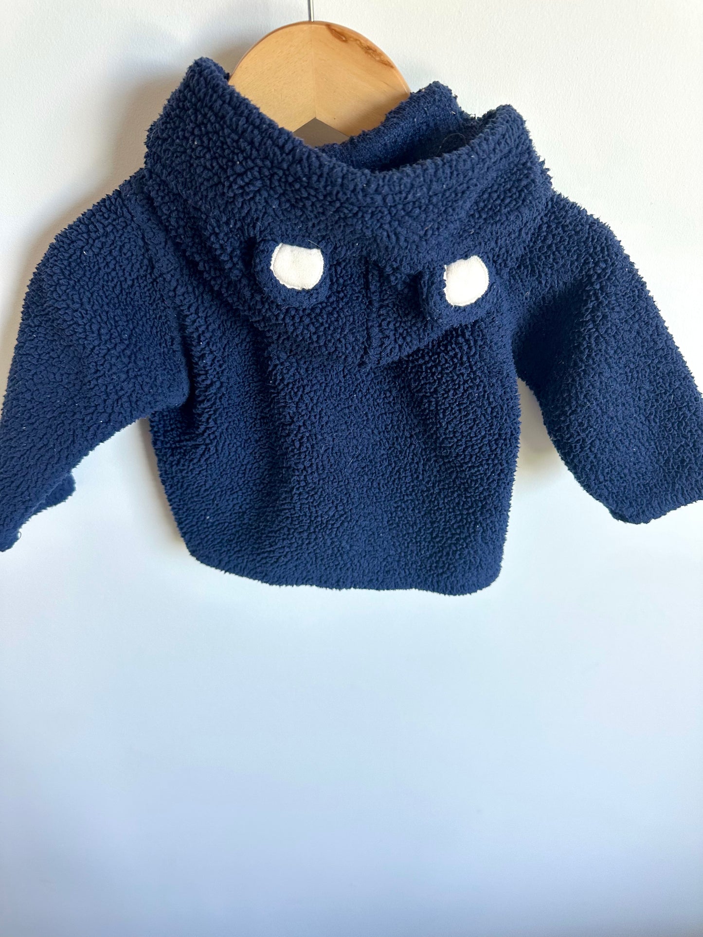 Navy Bear Fleece Sweater / 9m