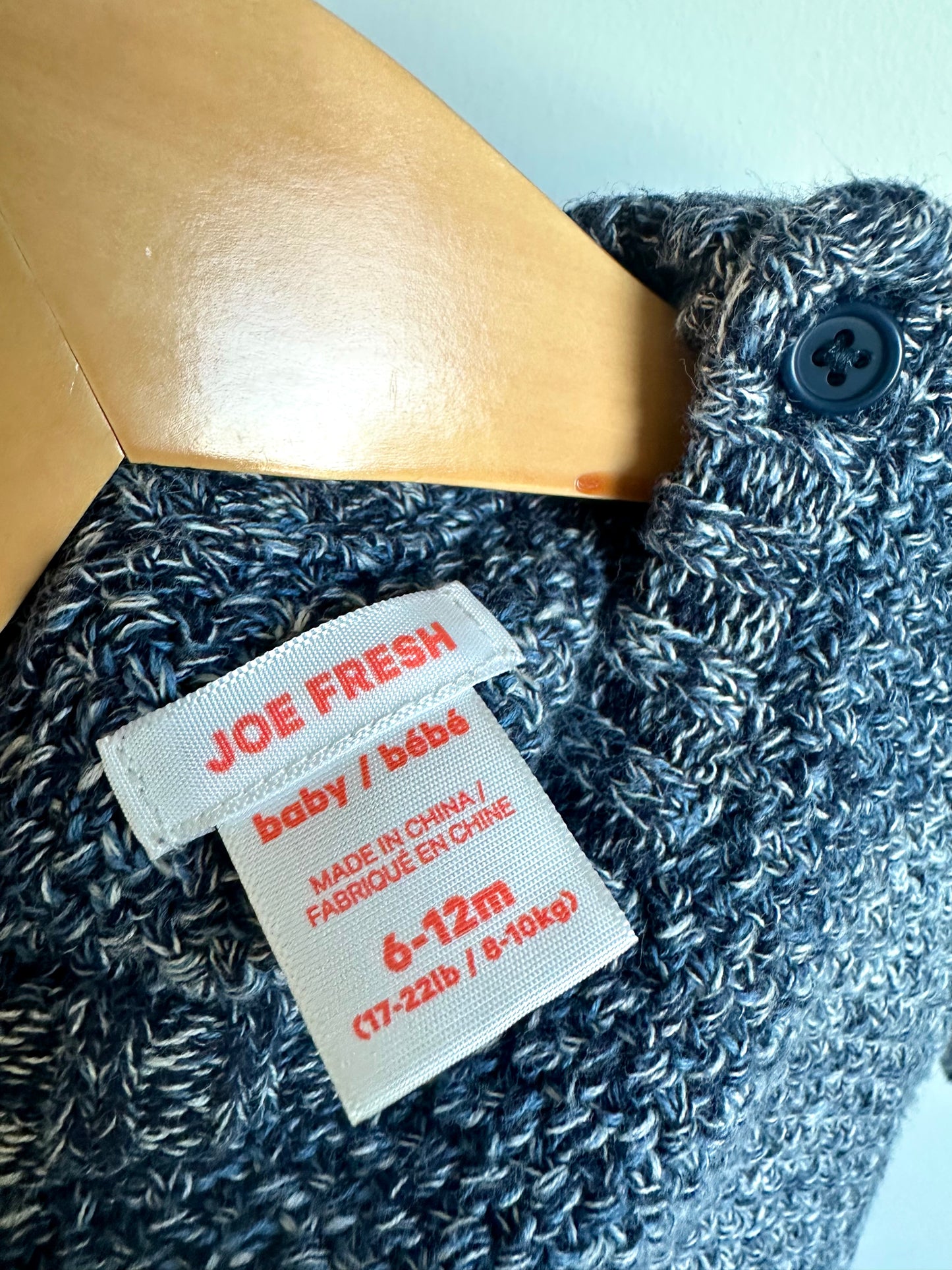 Grey Pull Over Sweater / 6-12m