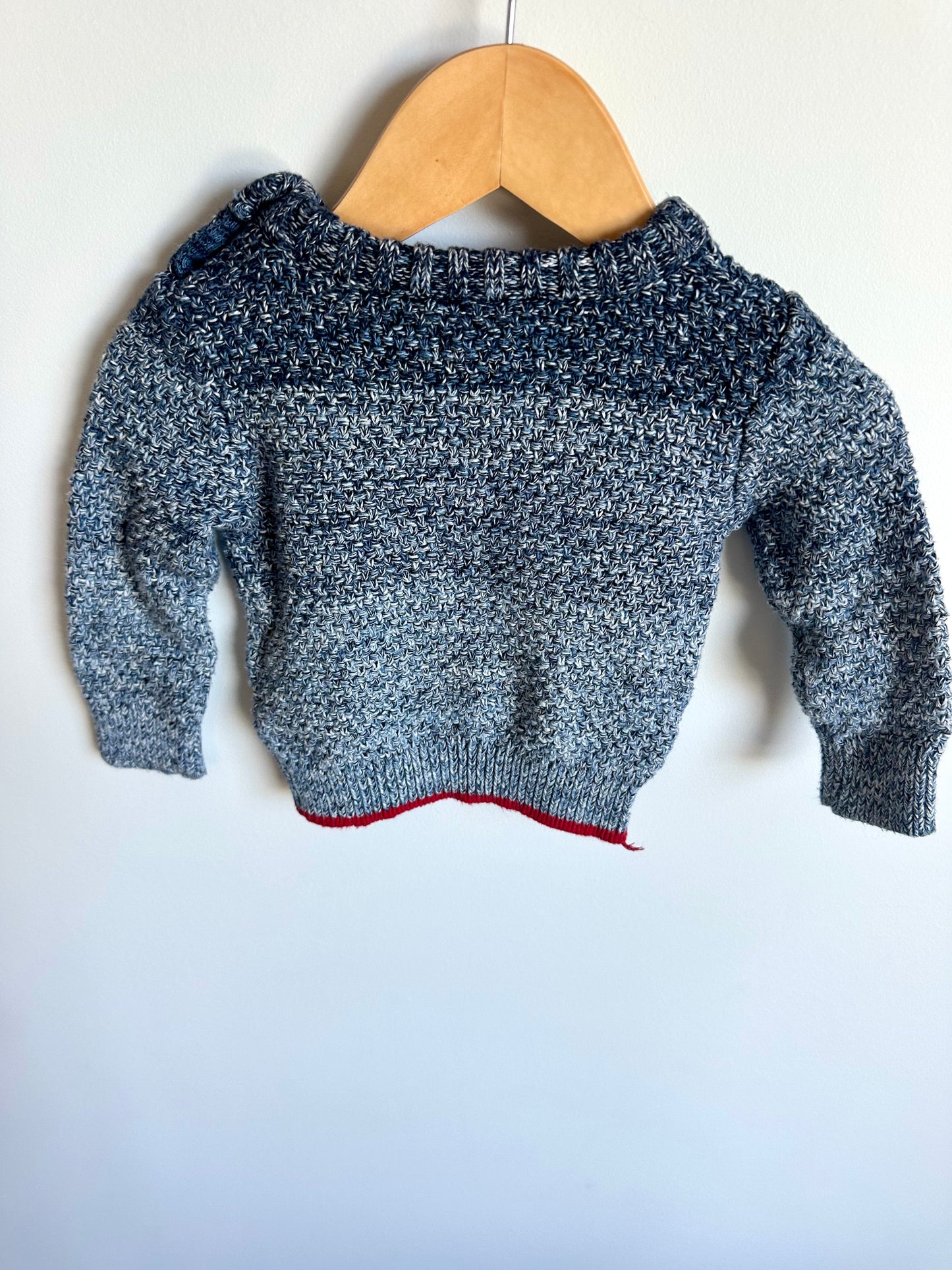 Grey Pull Over Sweater / 6-12m
