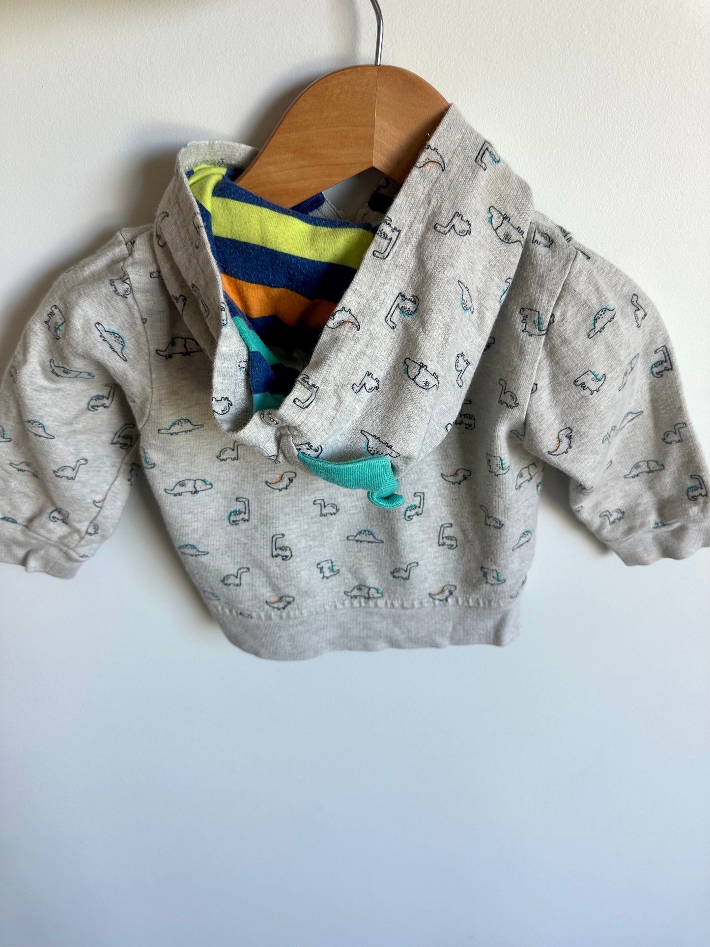 Dino Pattern Hoodie / 9-12m