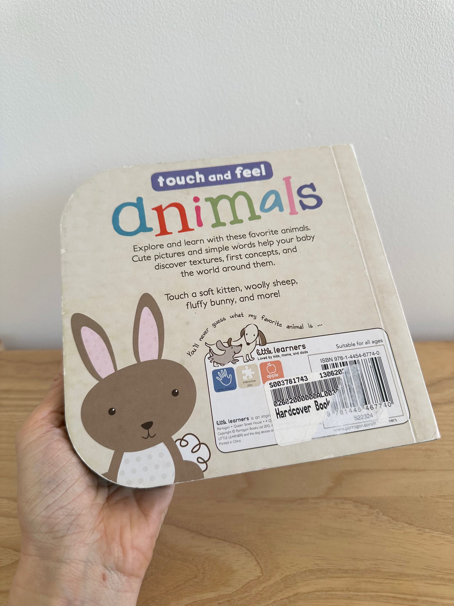 Touch and Feel Animals Board Book / 0-2 years