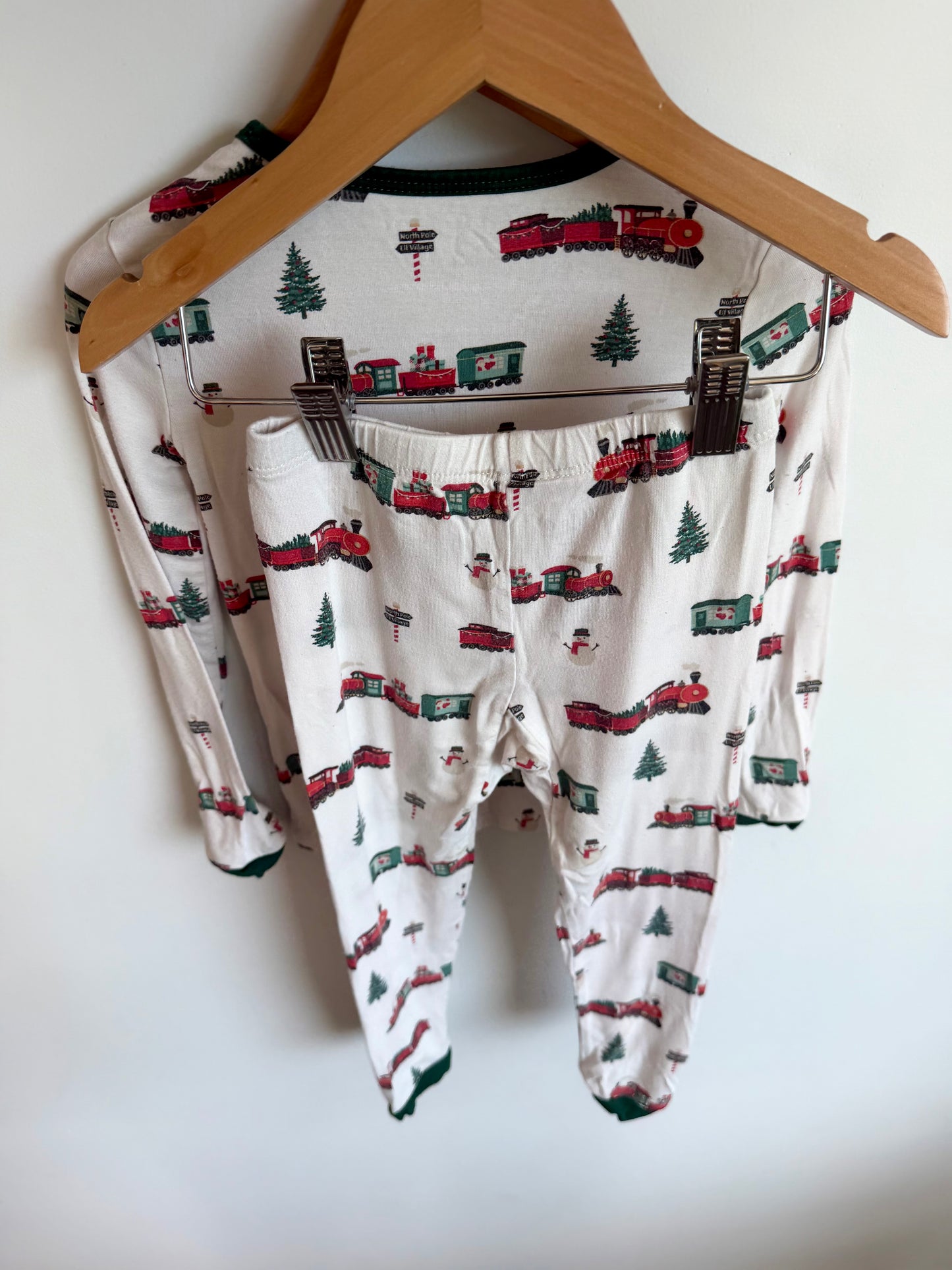 Kyte Bamboo Holiday Train PJ Set / 3T