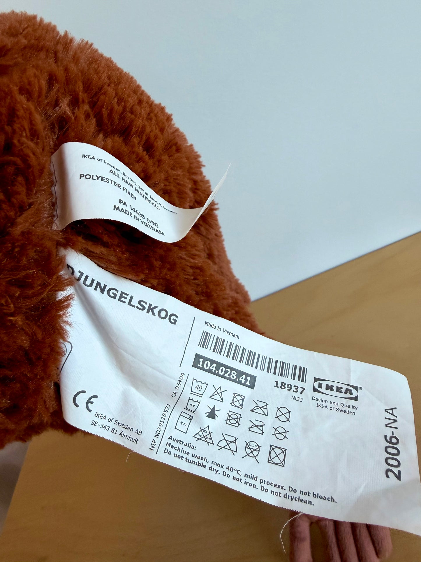 Monkey Brown Stuffy Toy (No Shipping)